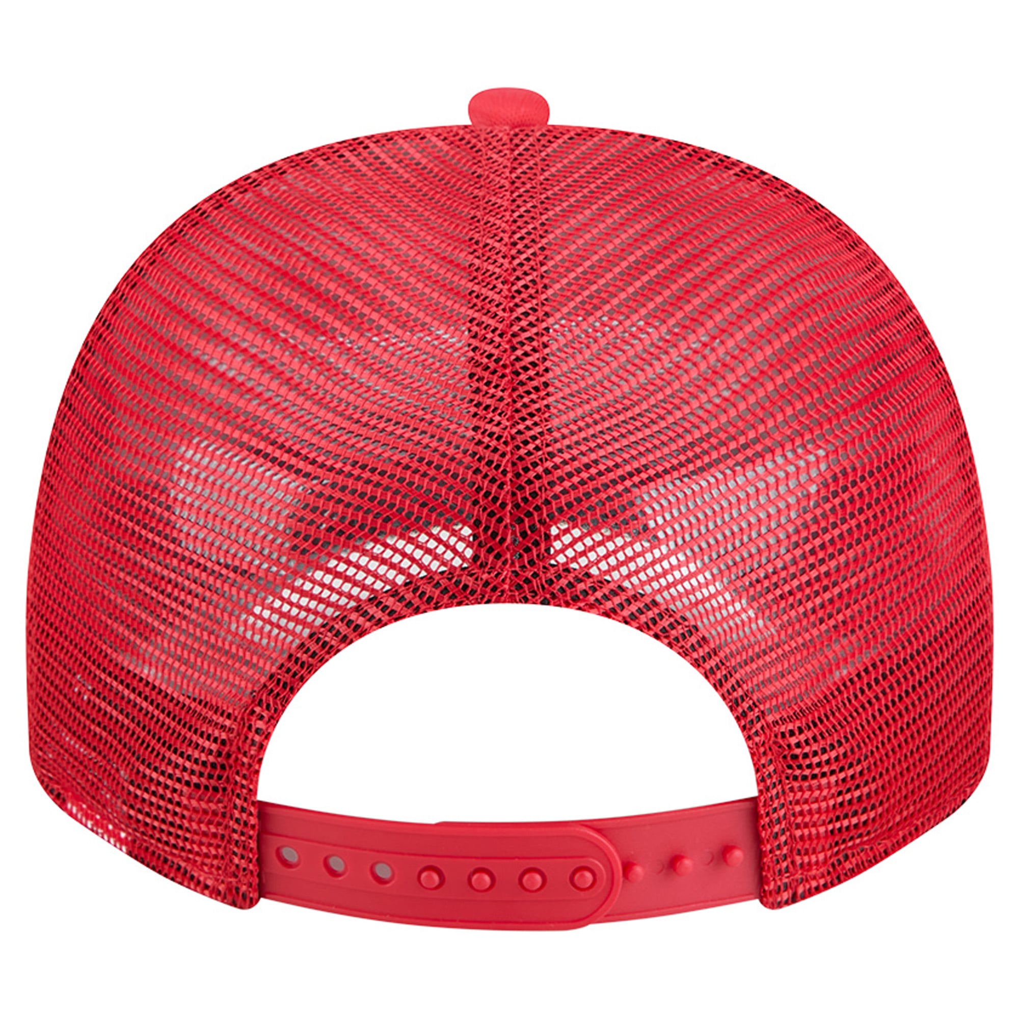 Casquette trucker New Era blanche et rouge Kansas City Chiefs 9FIFTY à fermeture snapback en mousse, modèle A-Frame, pour homme