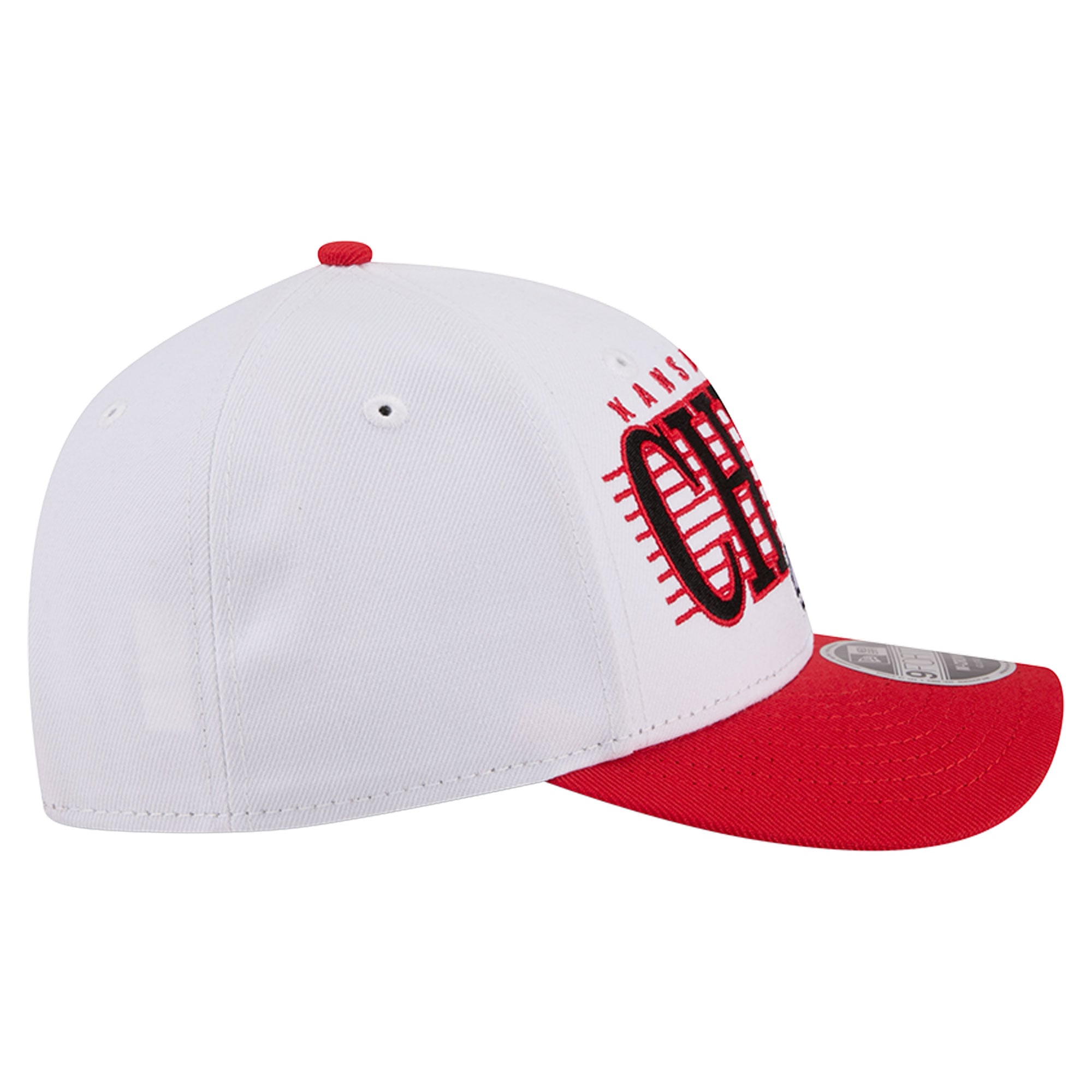 Casquette ajustable New Era blanche et rouge Kansas City Chiefs Loyal 9FORTY M-Crown pour homme