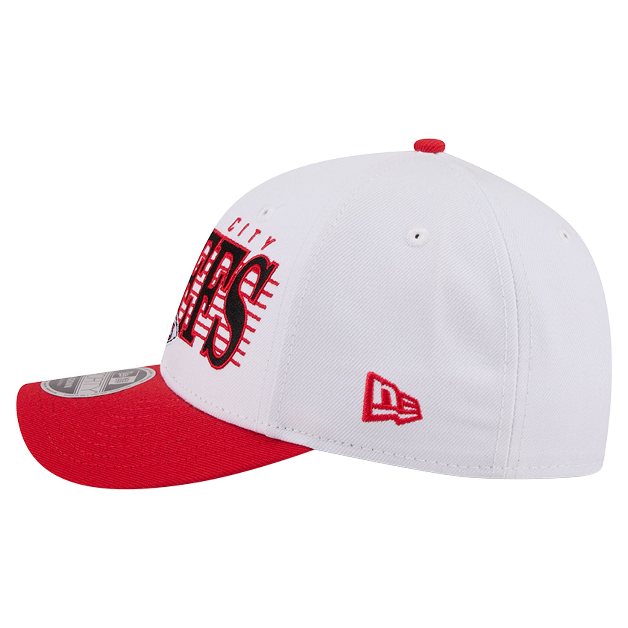 Casquette ajustable New Era blanche et rouge Kansas City Chiefs Loyal 9FORTY M-Crown pour homme