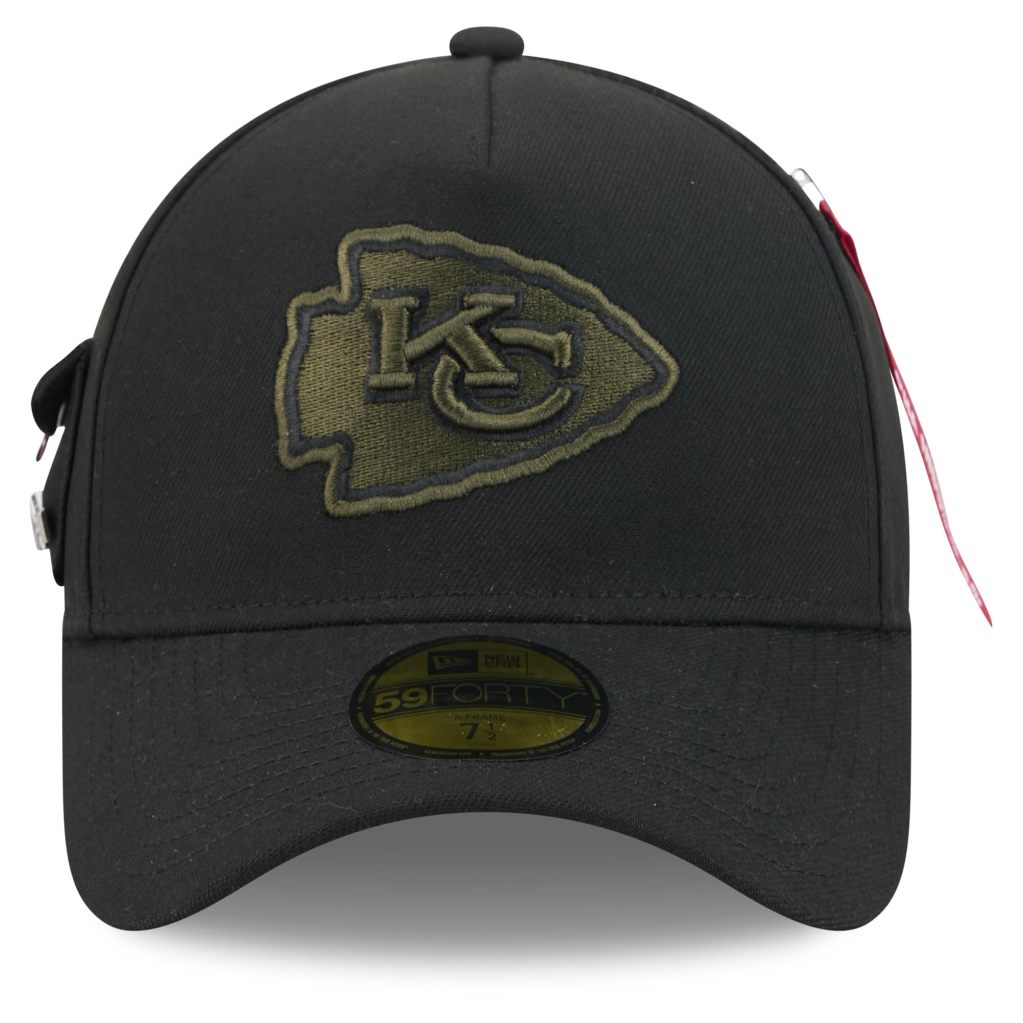 Casquette ajustée New Era x Alpha Industries noire Kansas City Chiefs 59FORTY pour homme