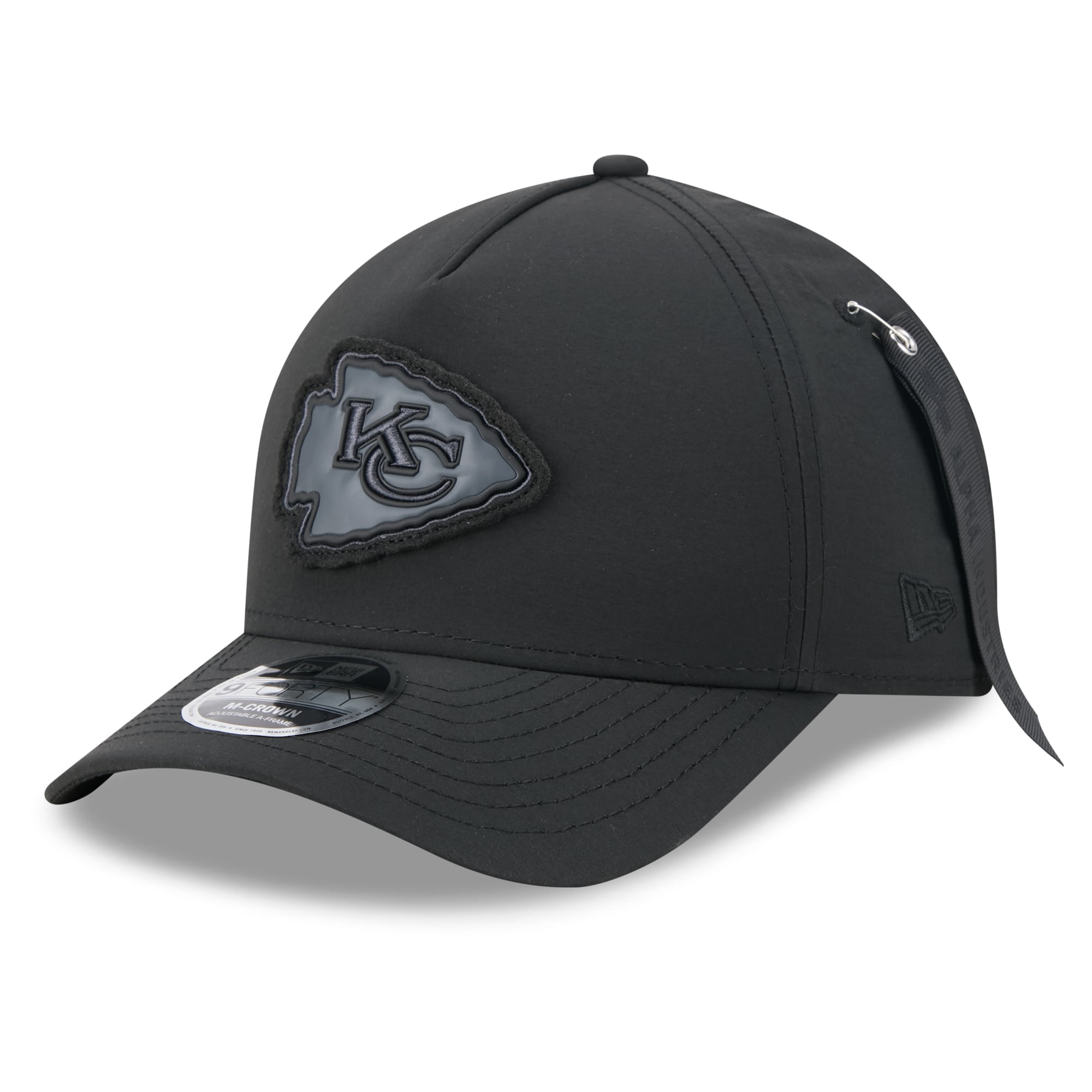 Casquette ajustable New Era x Alpha Industries Kansas City Chiefs A-Frame 9FORTY noire pour homme