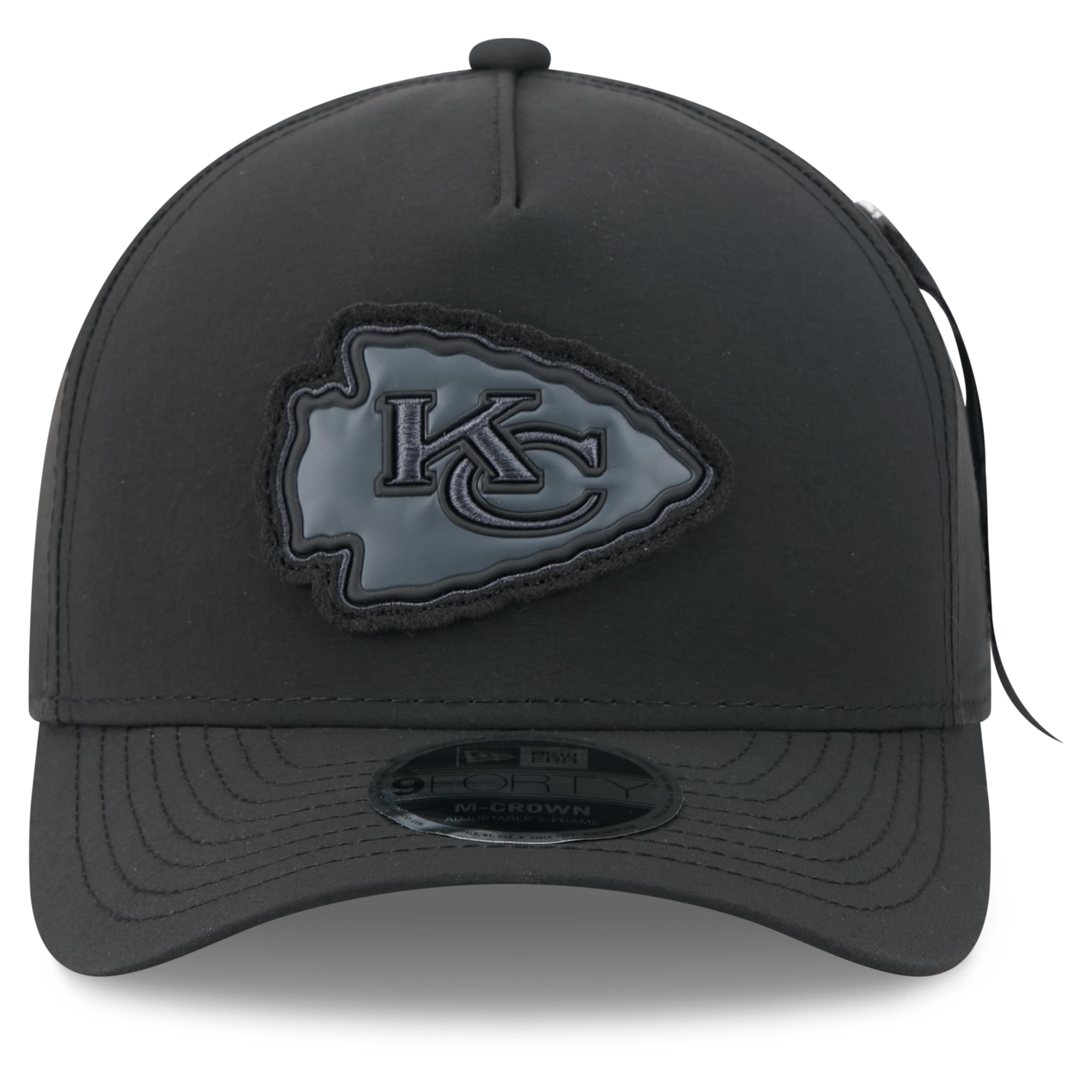 Casquette ajustable New Era x Alpha Industries Kansas City Chiefs A-Frame 9FORTY noire pour homme
