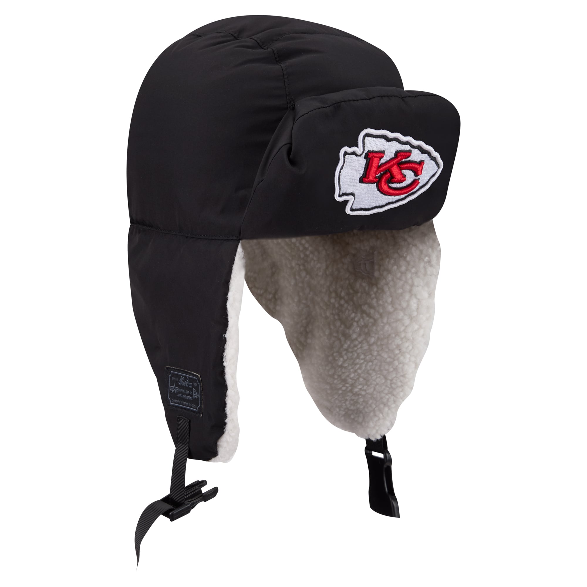 Bonnet matelassé noir New Era x Alpha Industries Kansas City Chiefs pour homme