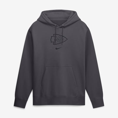  Kansas City Chiefs Nike Washed Club Fleece Pullover Sweatshirt - Anthracite