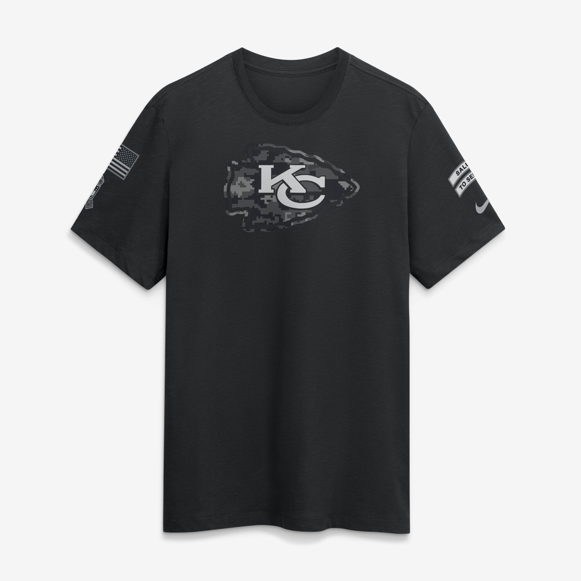 T-shirt Nike noir pour homme Kansas City Chiefs 2026 Salute to Service