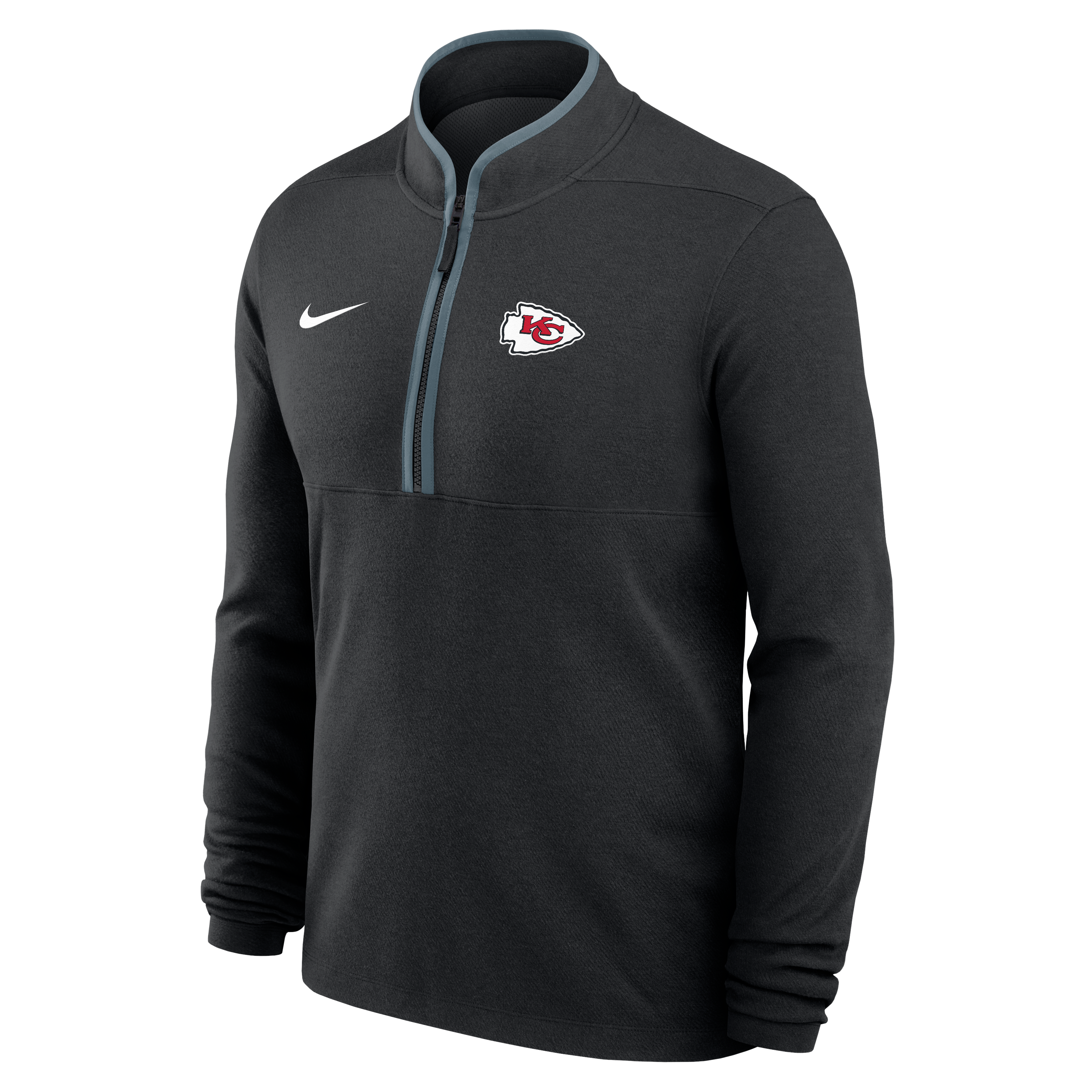 Men's Nike  Black Kansas City Chiefs Dri-FIT Victory Half-Zip Pullover