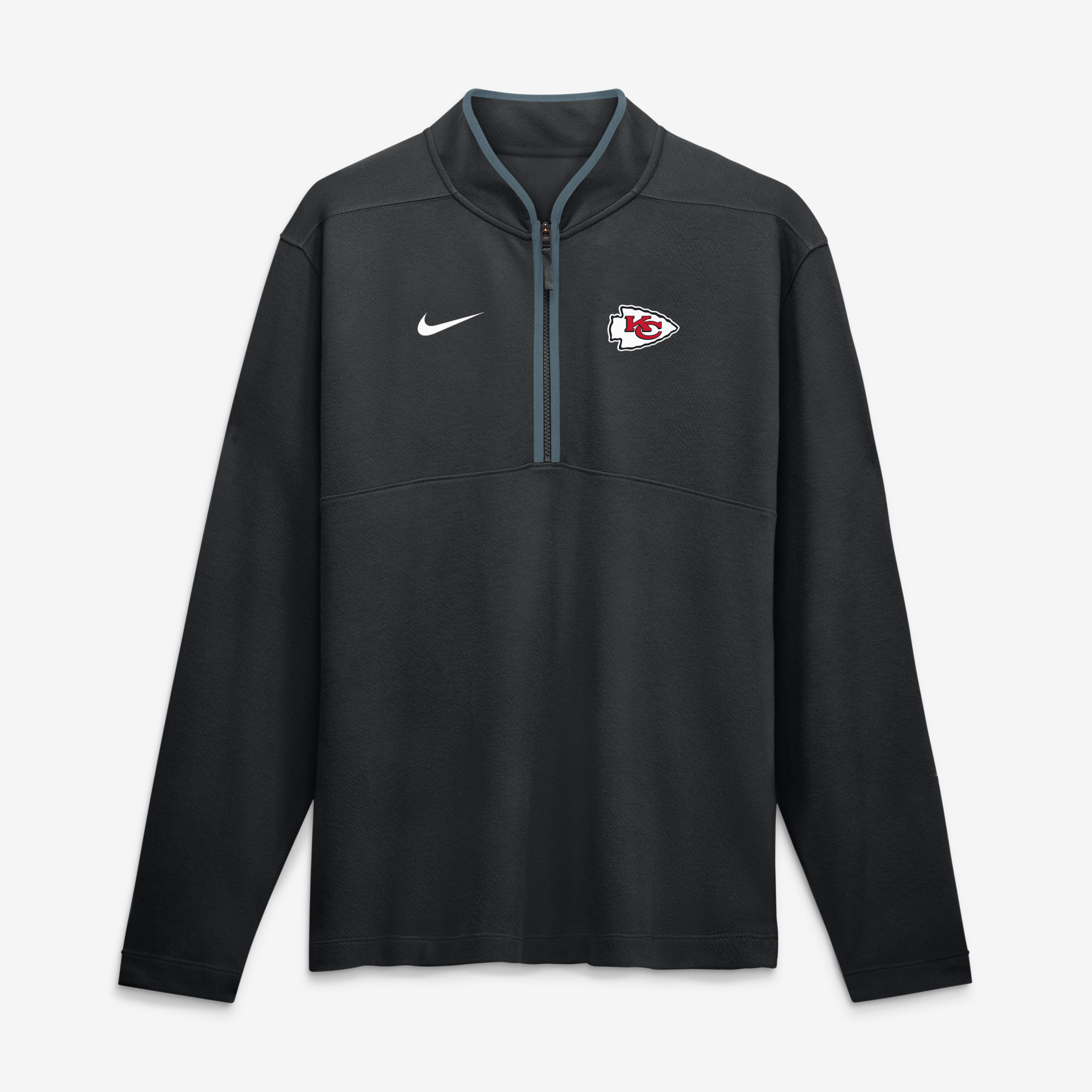 Men's Nike  Black Kansas City Chiefs Dri-FIT Victory Half-Zip Pullover