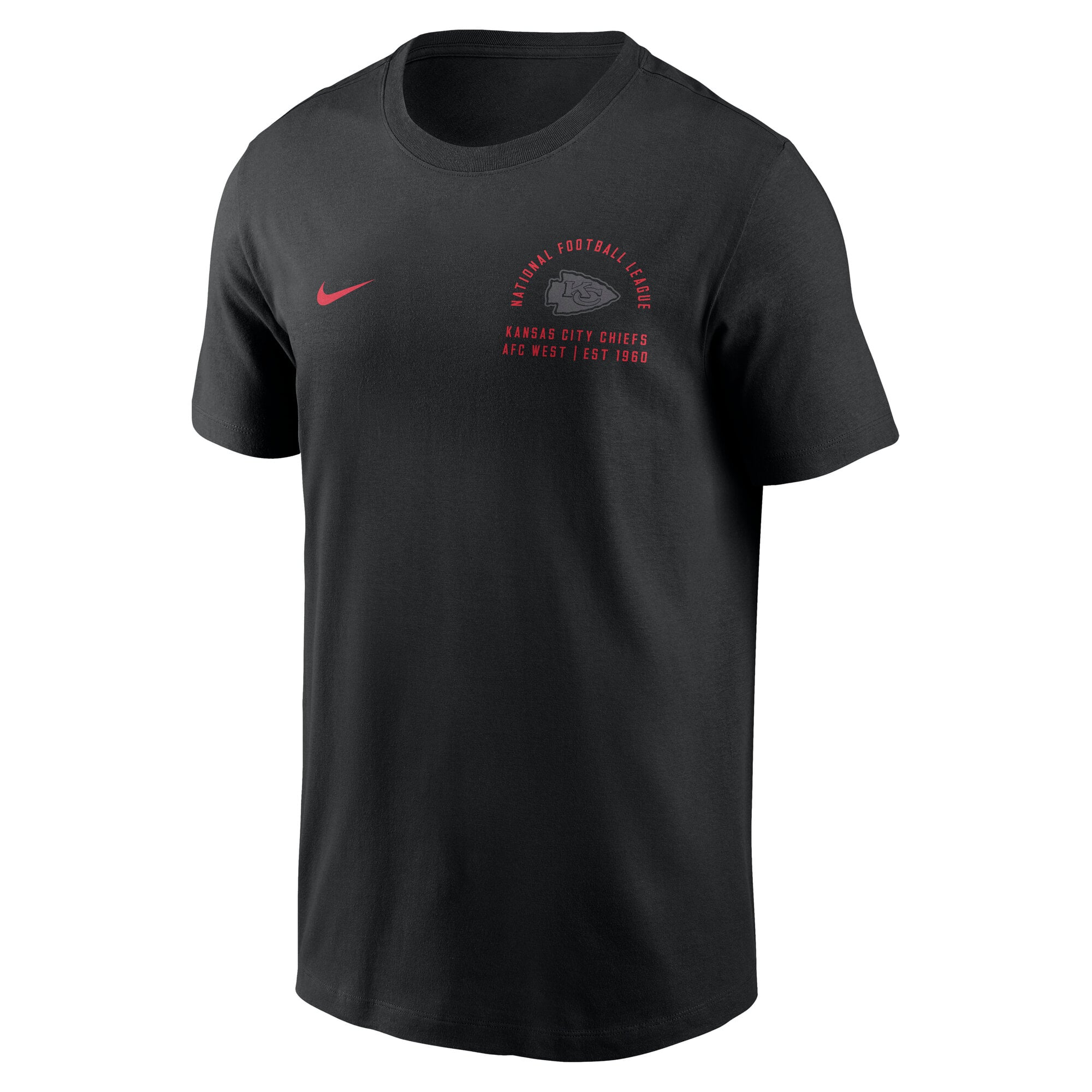 Men's Nike Black Kansas City Chiefs Split Logo T-Shirt