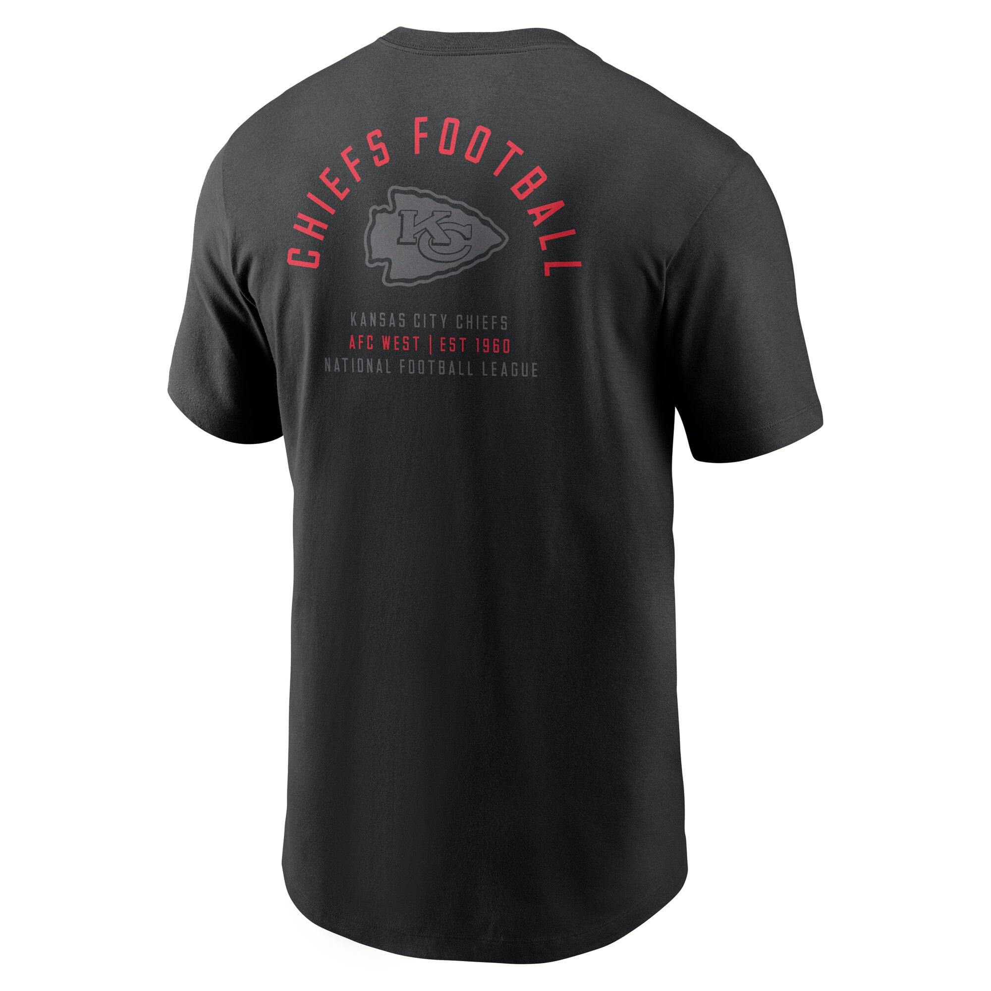 Men's Nike Black Kansas City Chiefs Split Logo T-Shirt