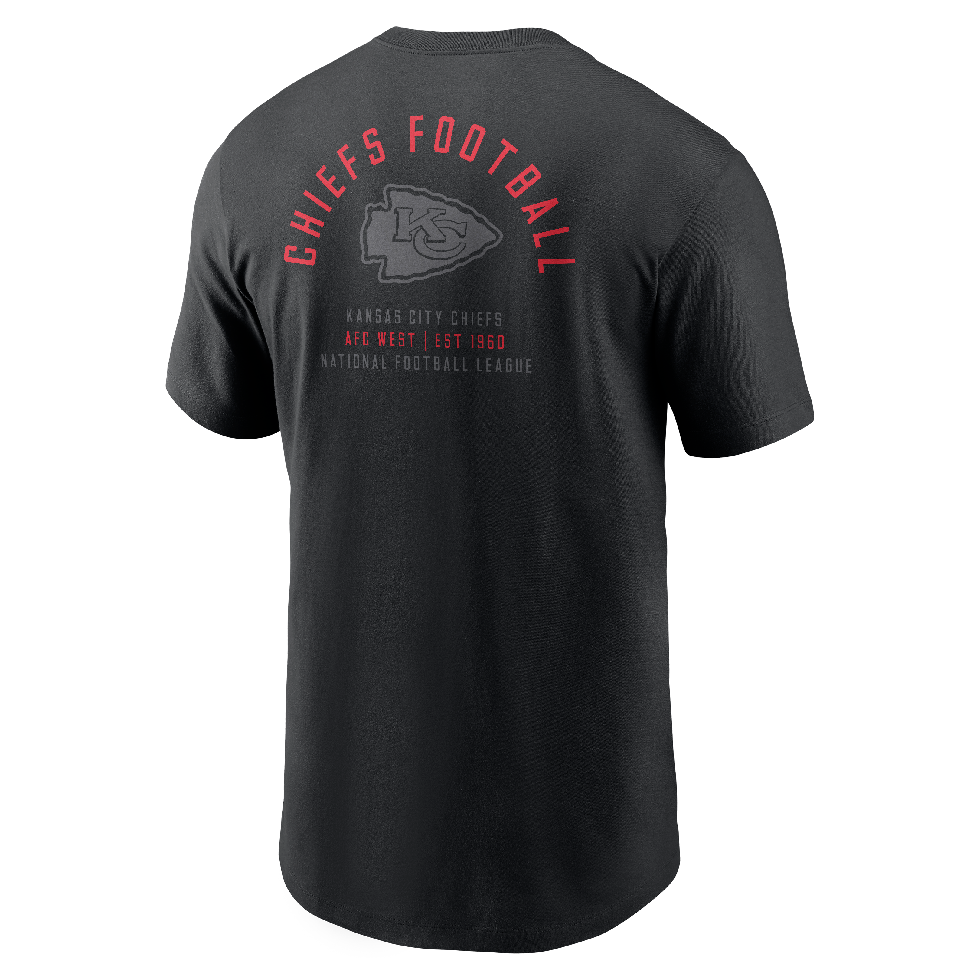 Men's Nike Black Kansas City Chiefs Split Logo T-Shirt