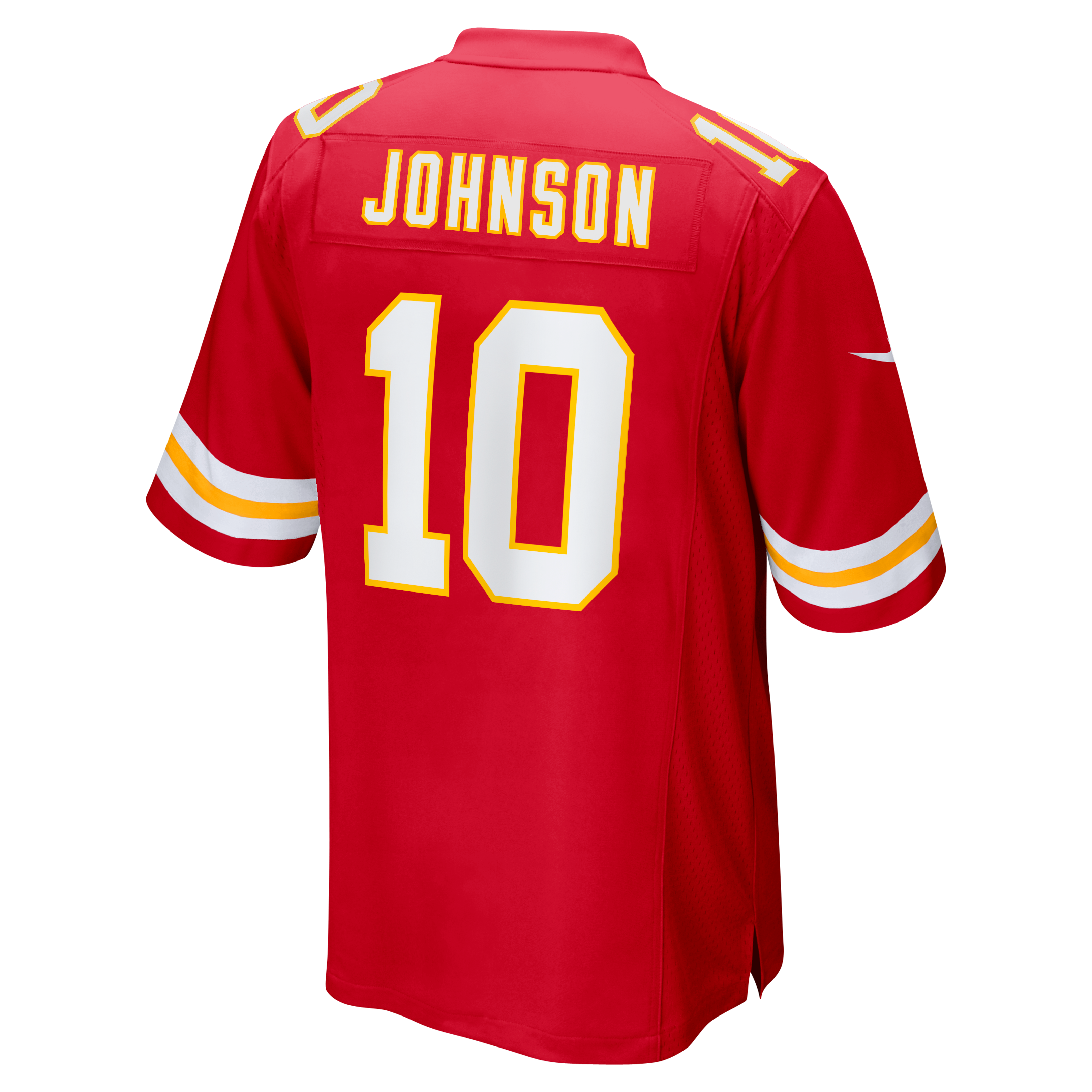 Maillot de match Nike Emmett Johnson rouge des Chiefs Kansas City pour homme