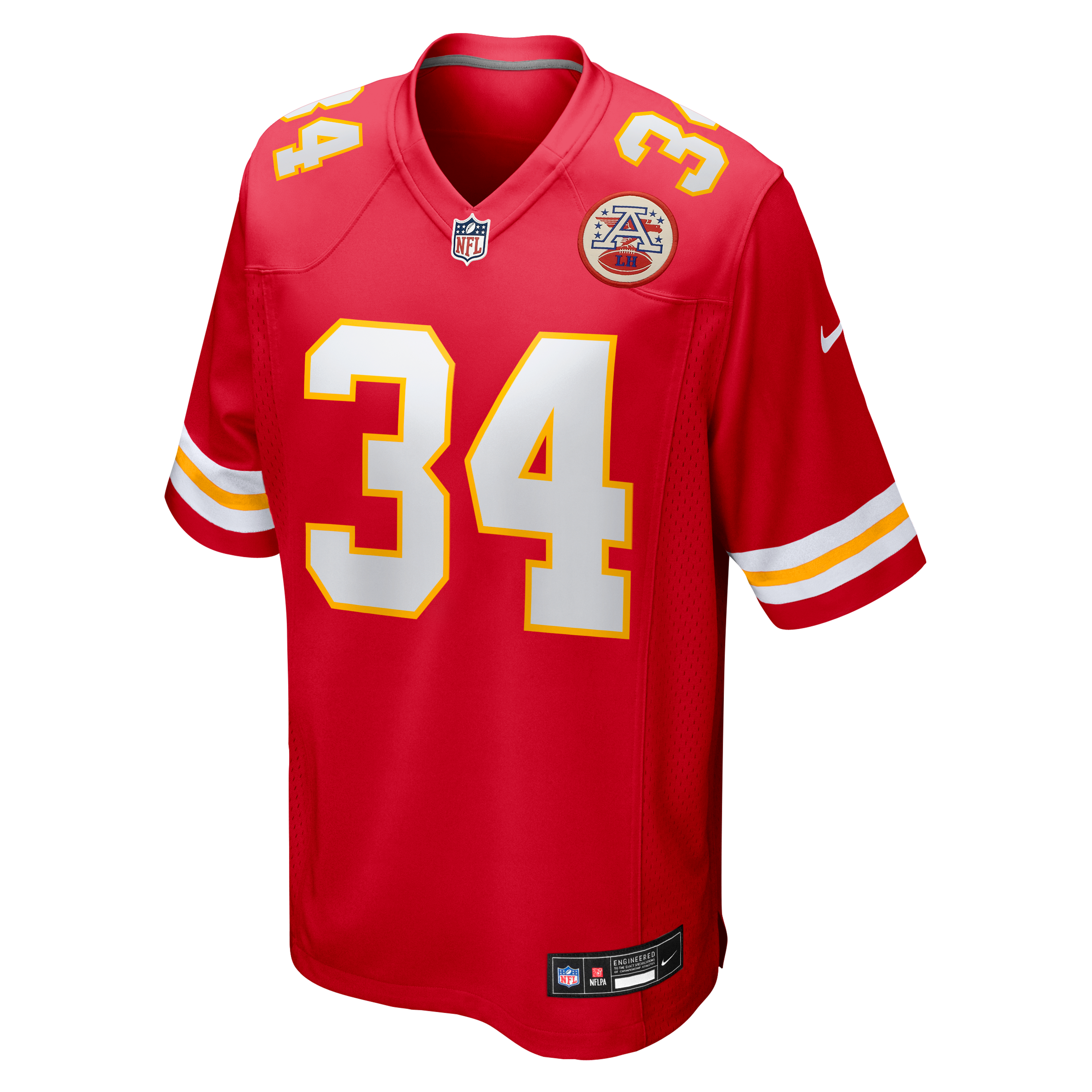 Maillot de match Nike Jaydn Ott rouge des Chiefs Kansas City pour homme