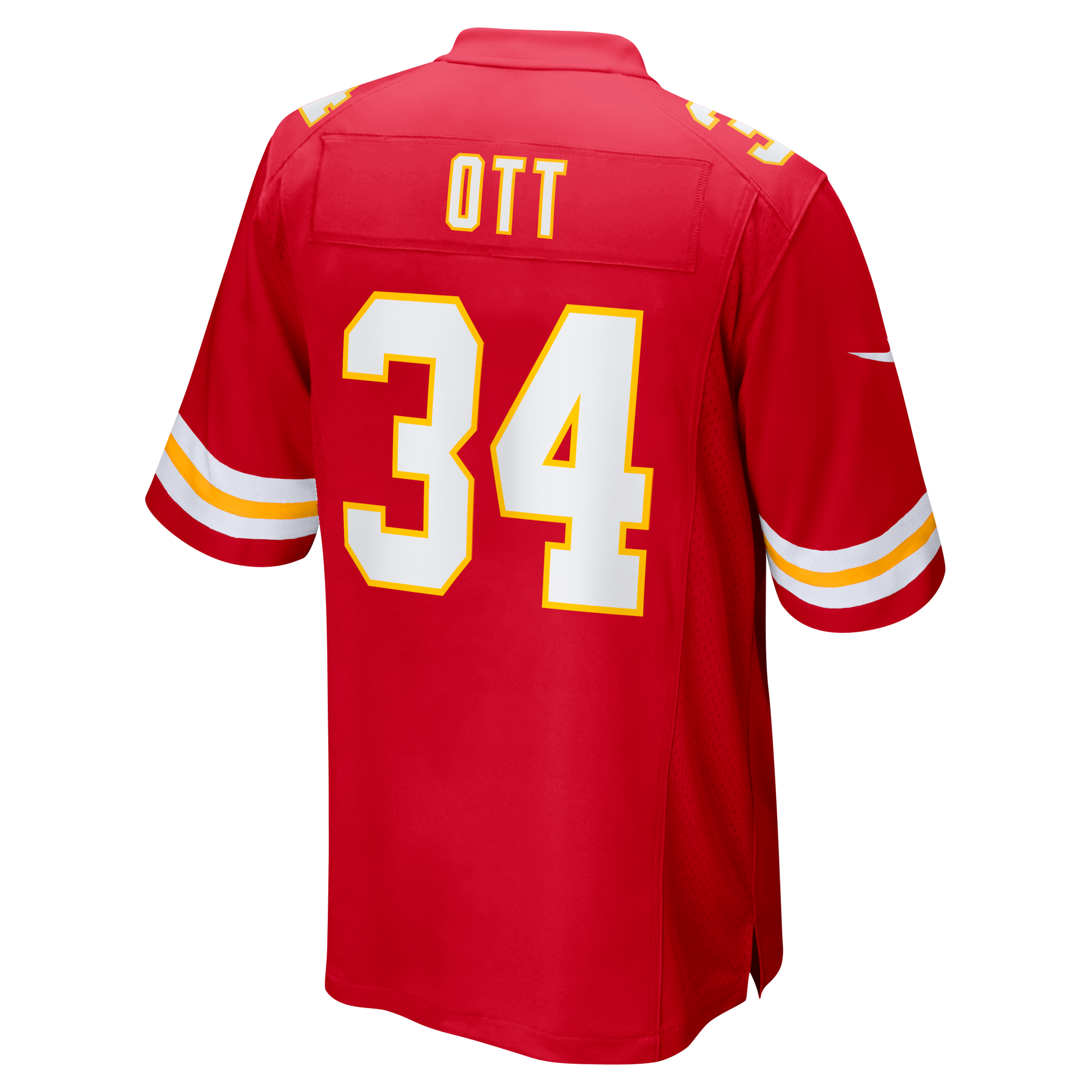 Maillot de match Nike Jaydn Ott rouge des Chiefs Kansas City pour homme
