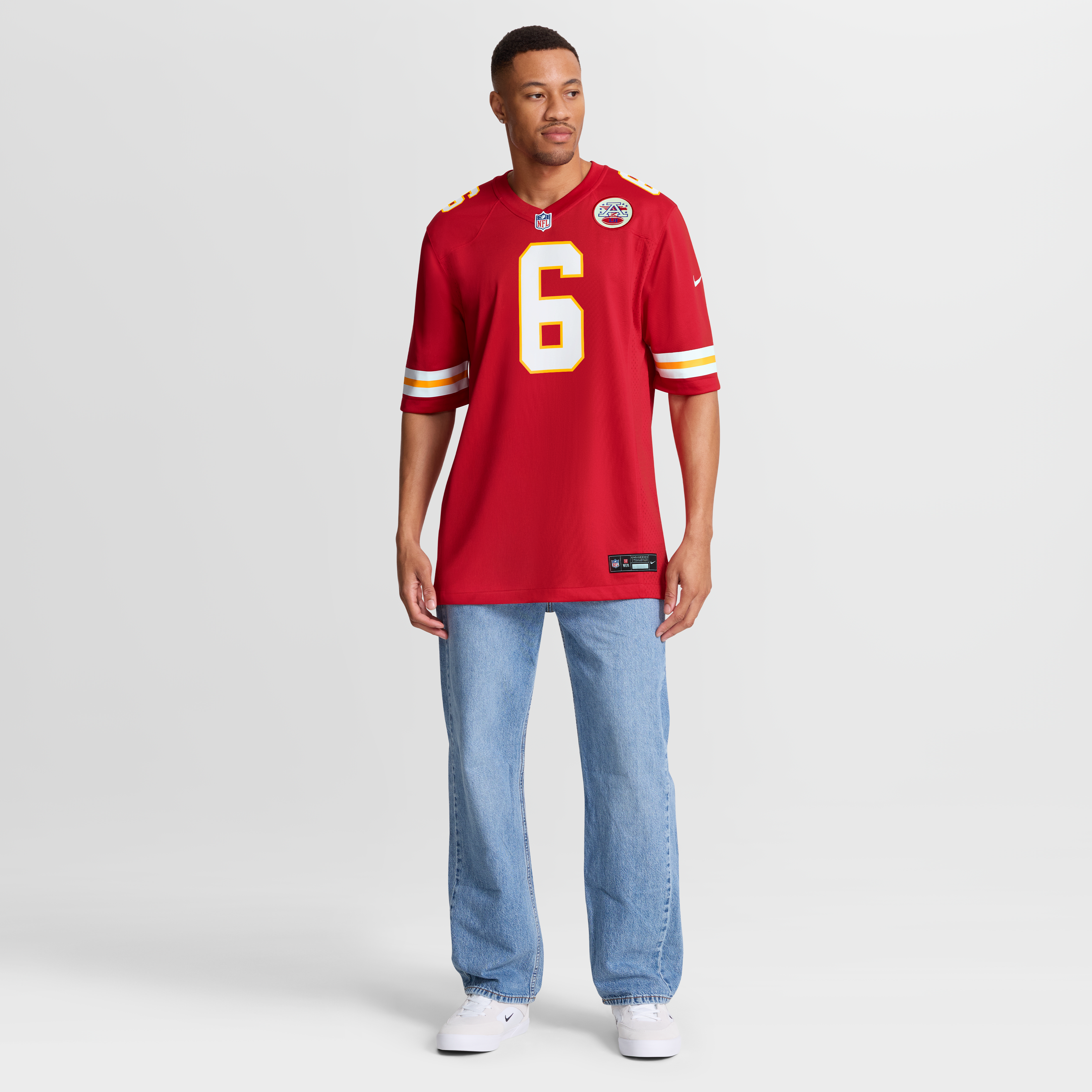 Men's Nike Justin Fields Red Kansas City Chiefs Game Jersey