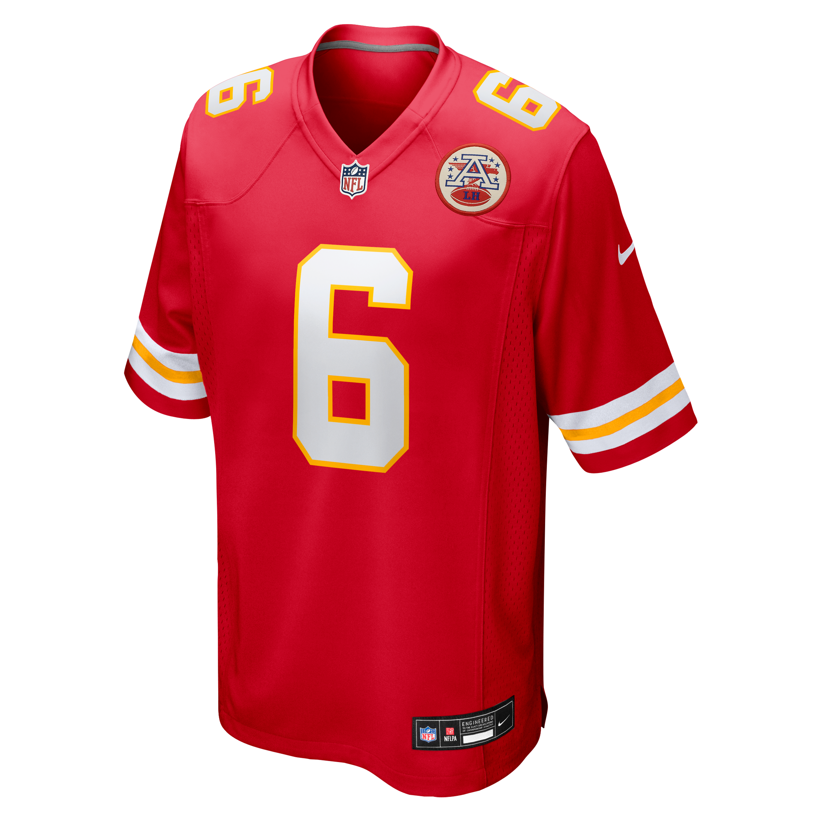 Men's Nike Justin Fields Red Kansas City Chiefs Game Jersey