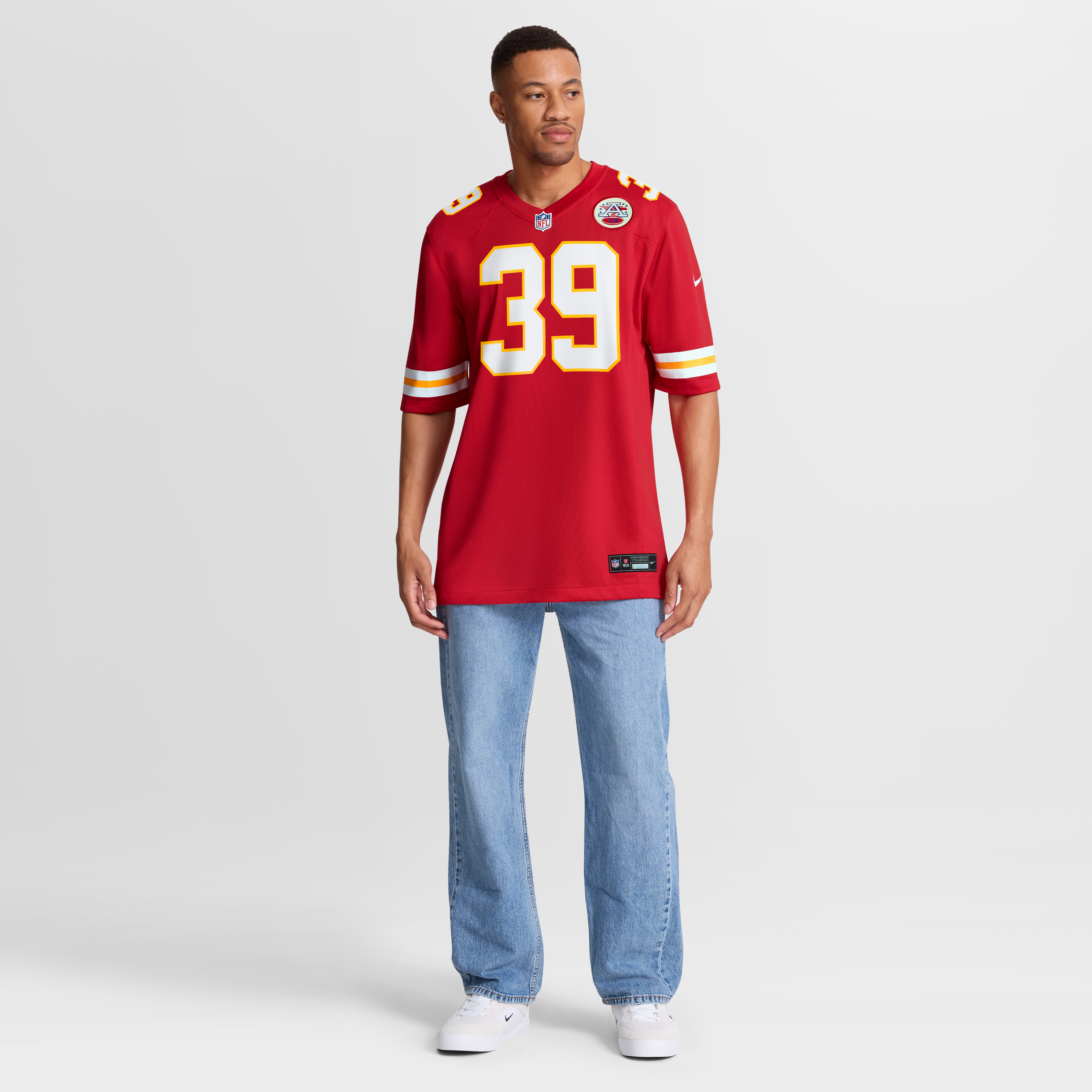 Men's Nike Melvin Smith Jr Red Kansas City Chiefs Team Game Jersey