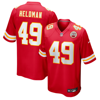 Michael Heldman Kansas City Chiefs Nike Team Game Jersey - Red