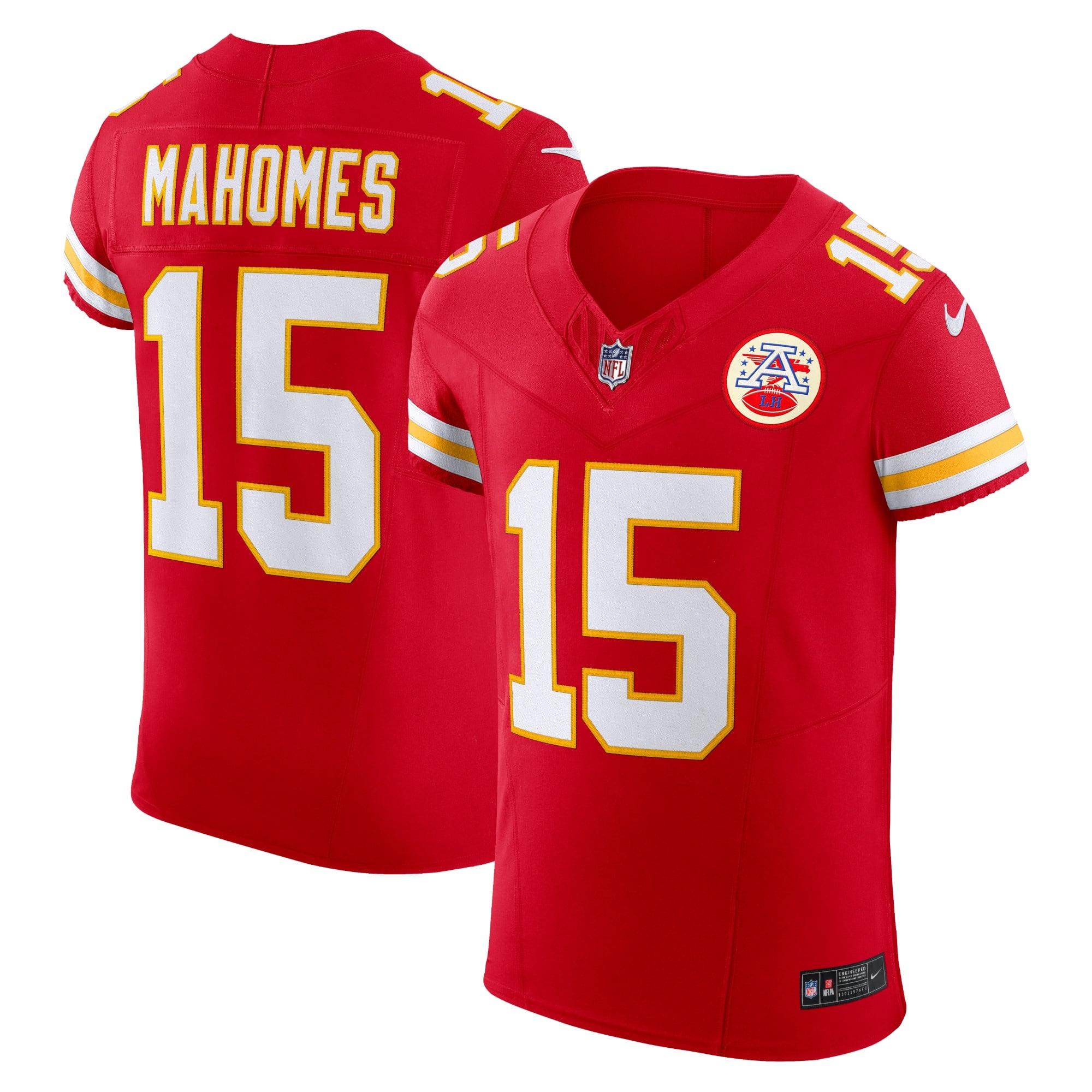 Men's Nike Patrick Mahomes Red Kansas City Chiefs Team Vapor F.U.S.E. Elite Jersey