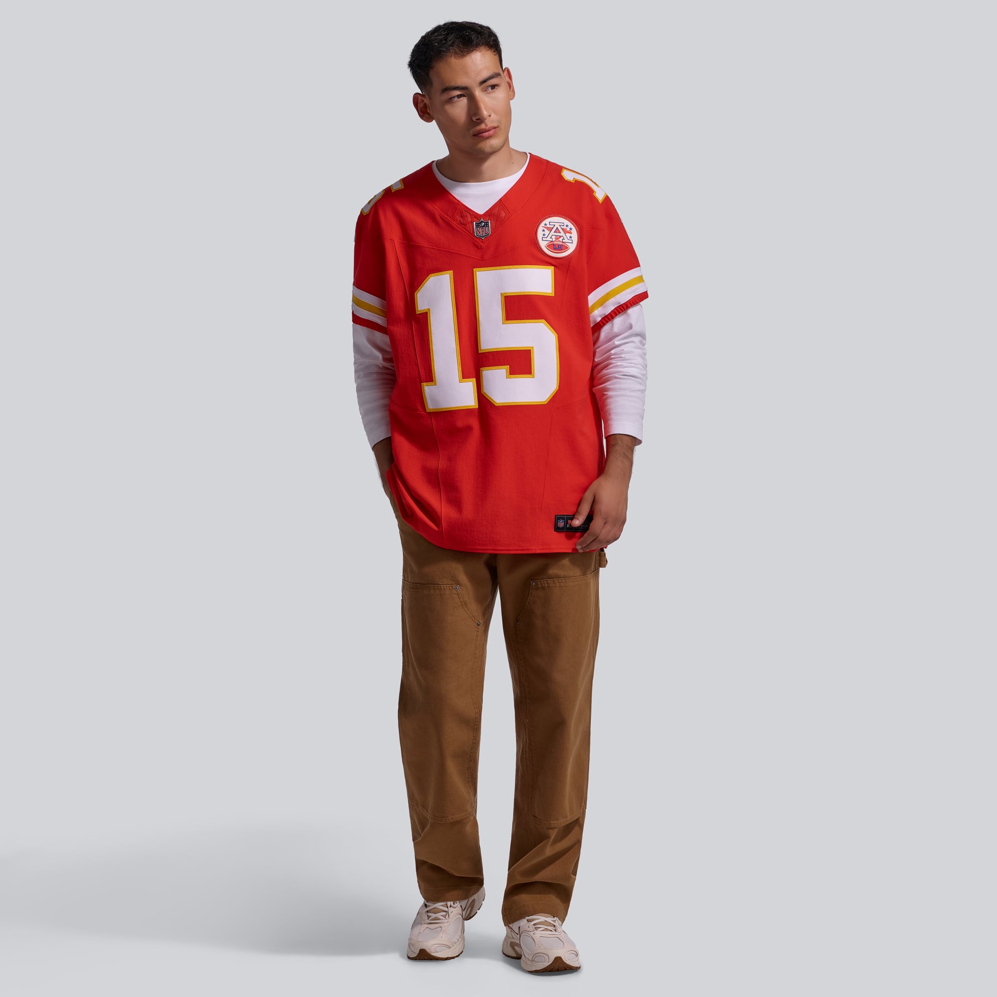 Men's Nike Patrick Mahomes Red Kansas City Chiefs Team Vapor F.U.S.E. Elite Jersey