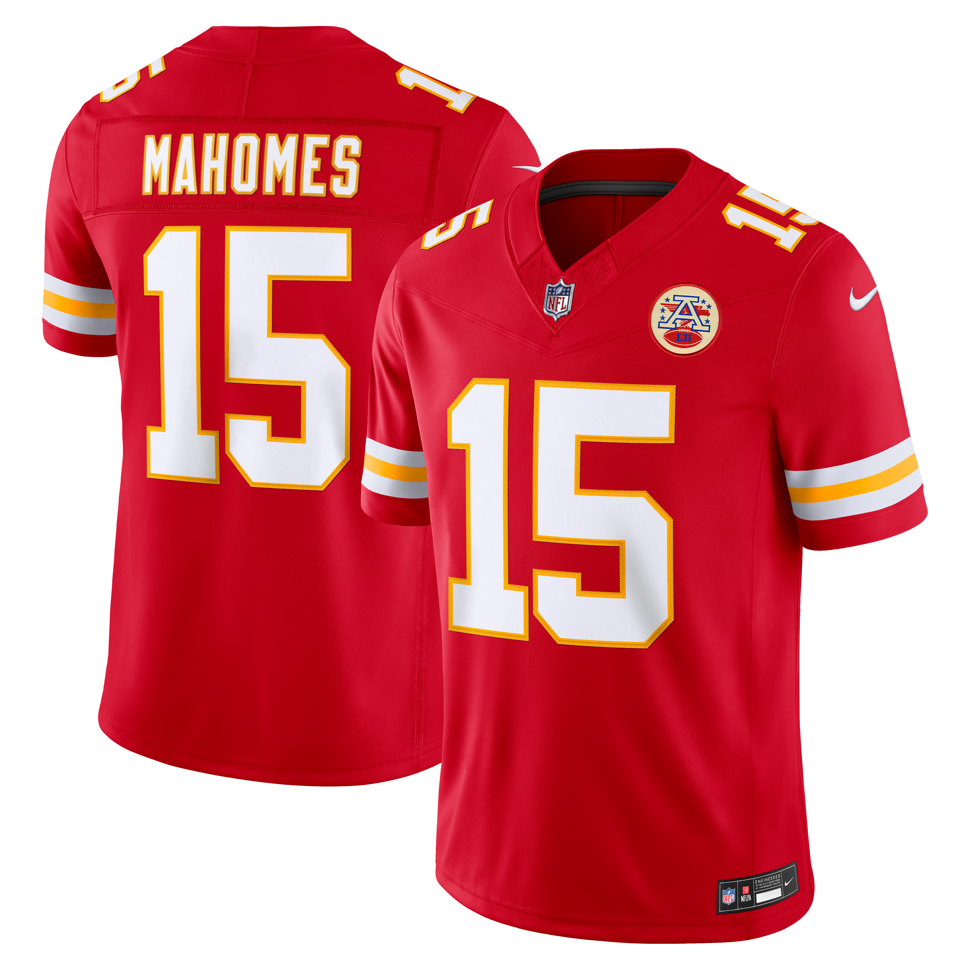 Men's Nike Patrick Mahomes Red Kansas City Chiefs Team Vapor F.U.S.E. Stitched Limited Jersey