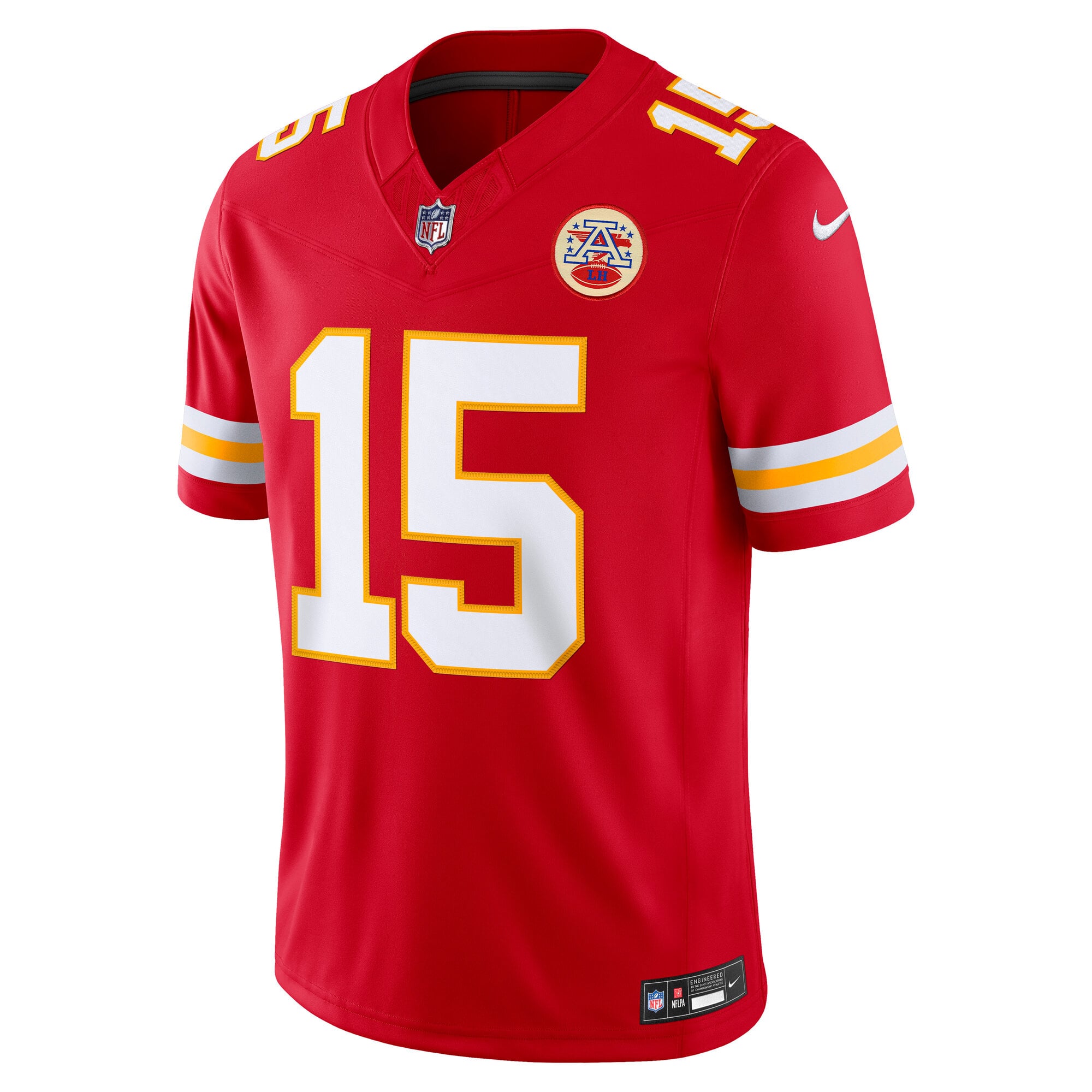 Maillot Nike Vapor F.U.S.E. Stitched Limited pour homme, Patrick Mahomes rouge des Kansas City Chiefs