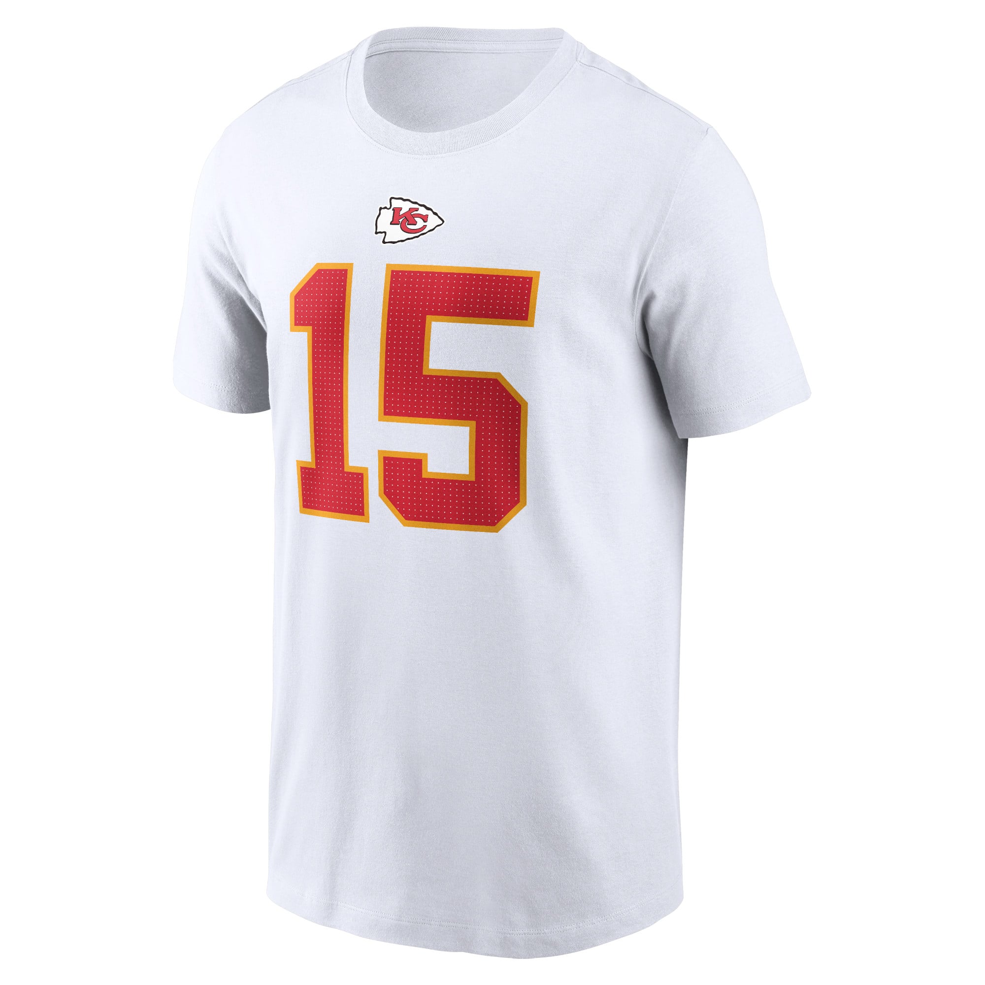 T-shirt Nike pour homme, Patrick Mahomes, blanc, Kansas City Chiefs, nom et numéro