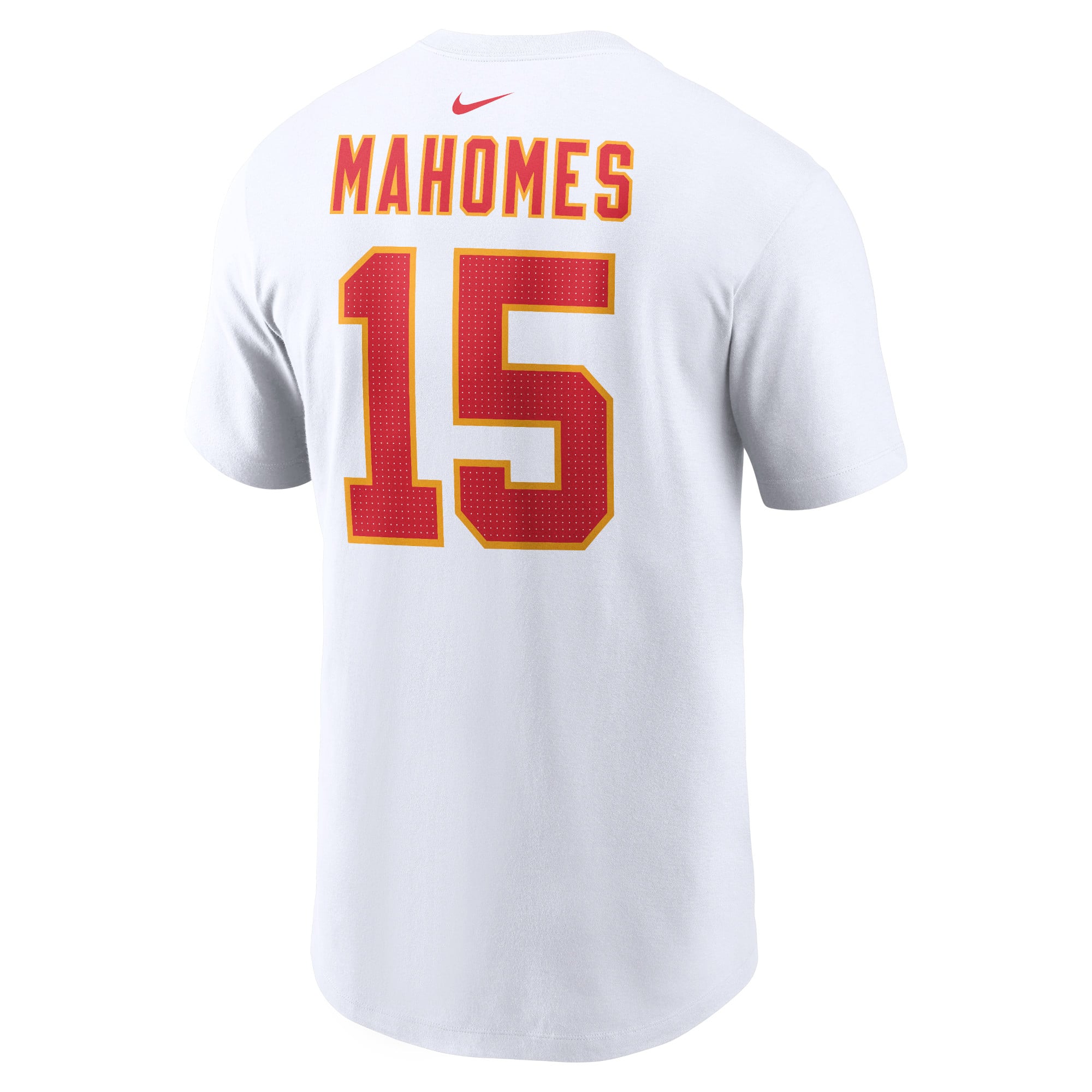 T-shirt Nike pour homme, Patrick Mahomes, blanc, Kansas City Chiefs, nom et numéro