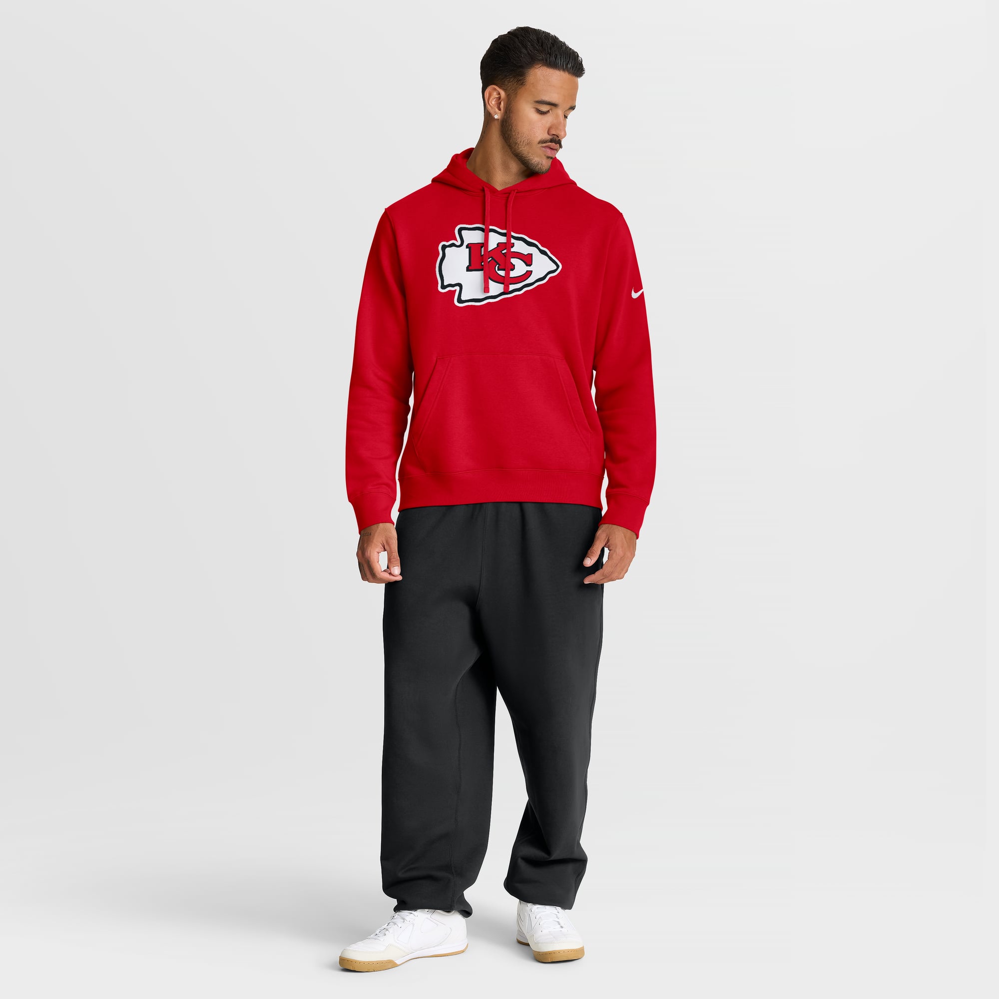 Sweat à capuche Nike rouge Kansas City Chiefs Club Fleece pour homme