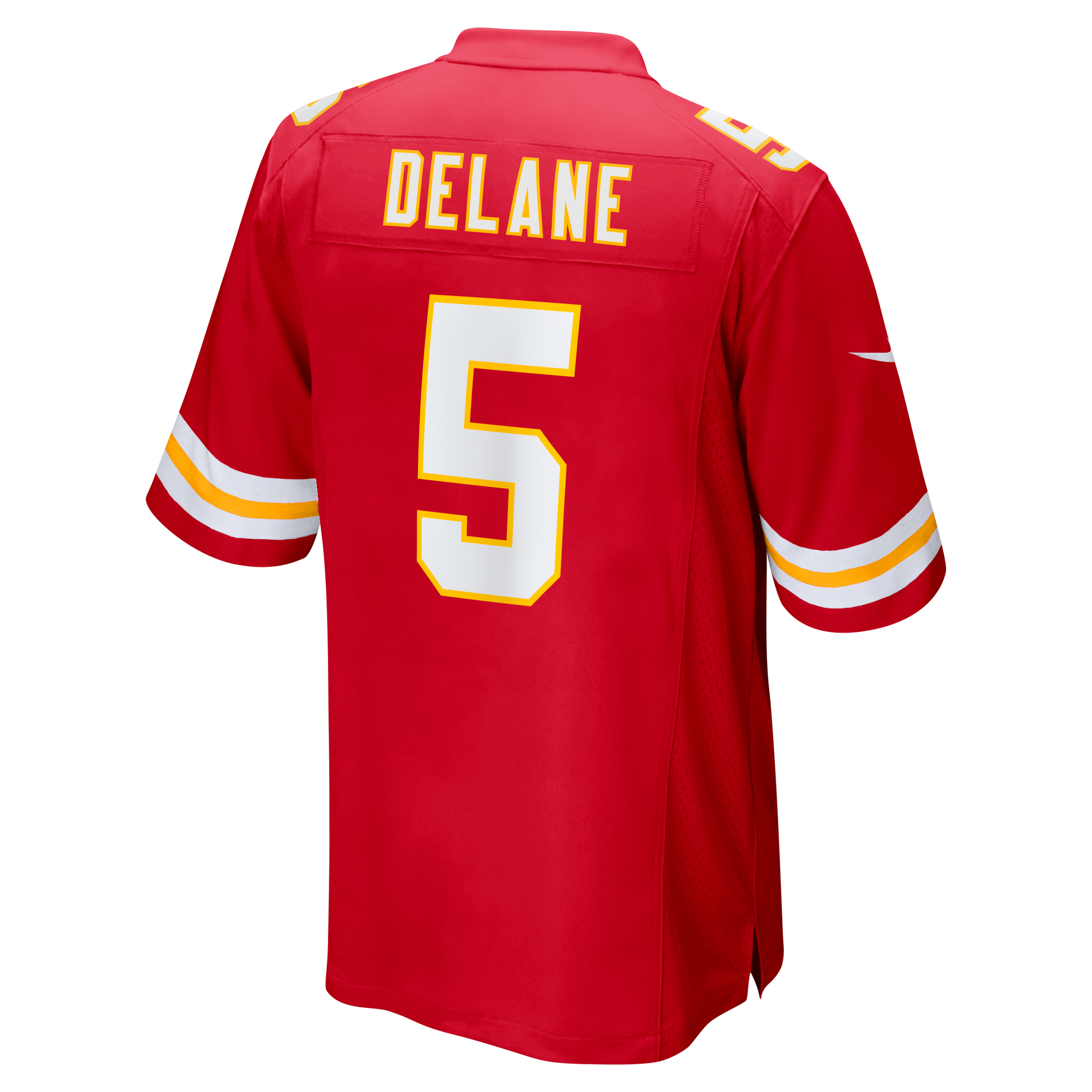 Men's Nike Red Kansas City Chiefs Mansoor Delane Team Game Jersey
