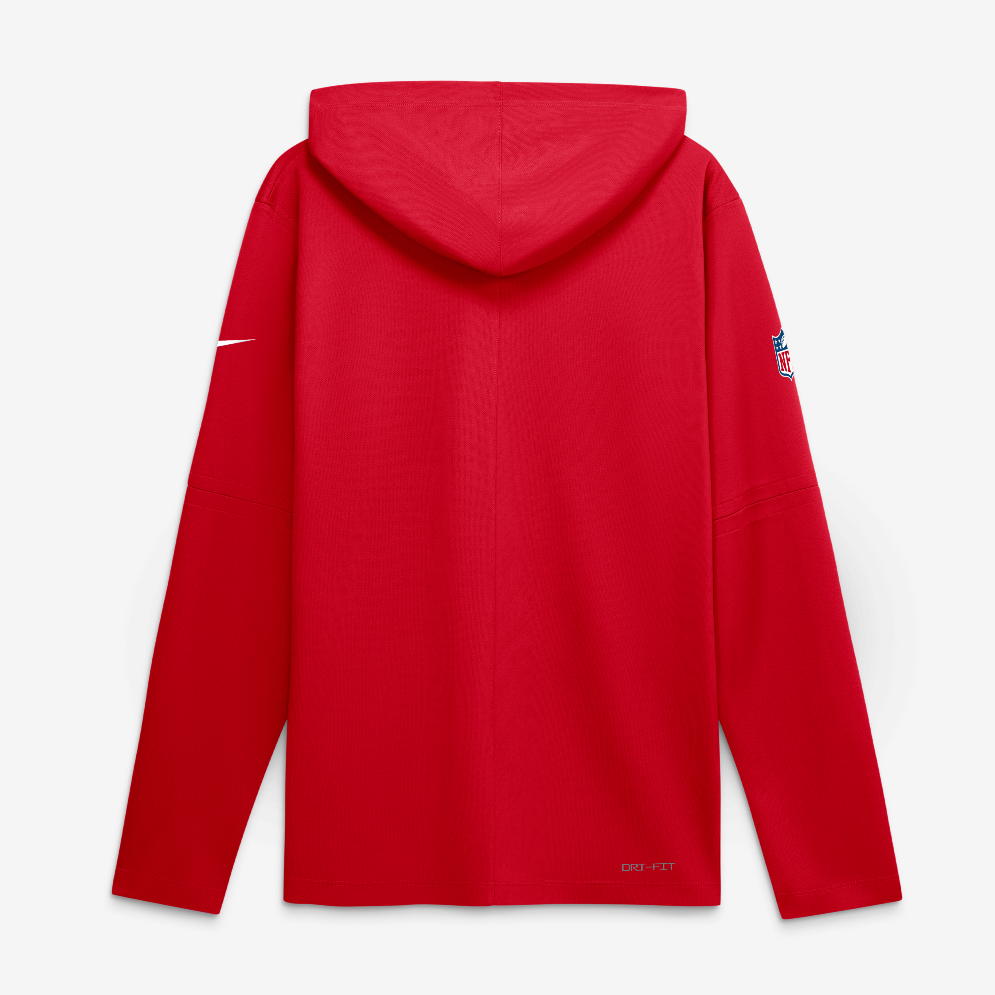 Men's Nike Kansas City Chiefs Sideline Game On Lightweight Long Sleeve Hooded Dri-FIT Top