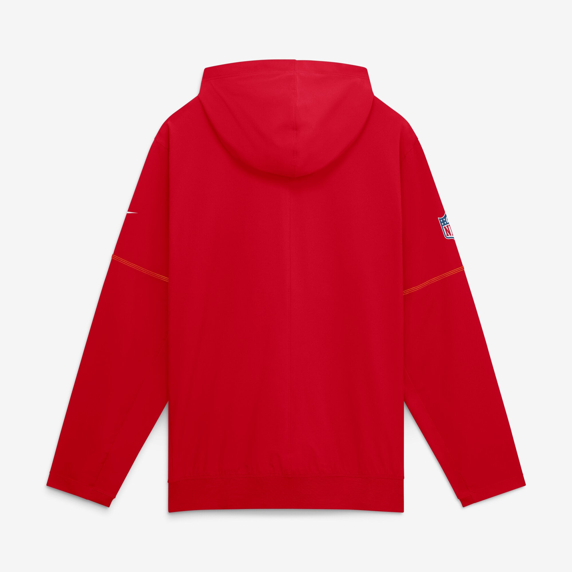 Veste anorak à demi-zip et capuche Nike pour homme, logo Glory des Chiefs de Kansas City, rouge.