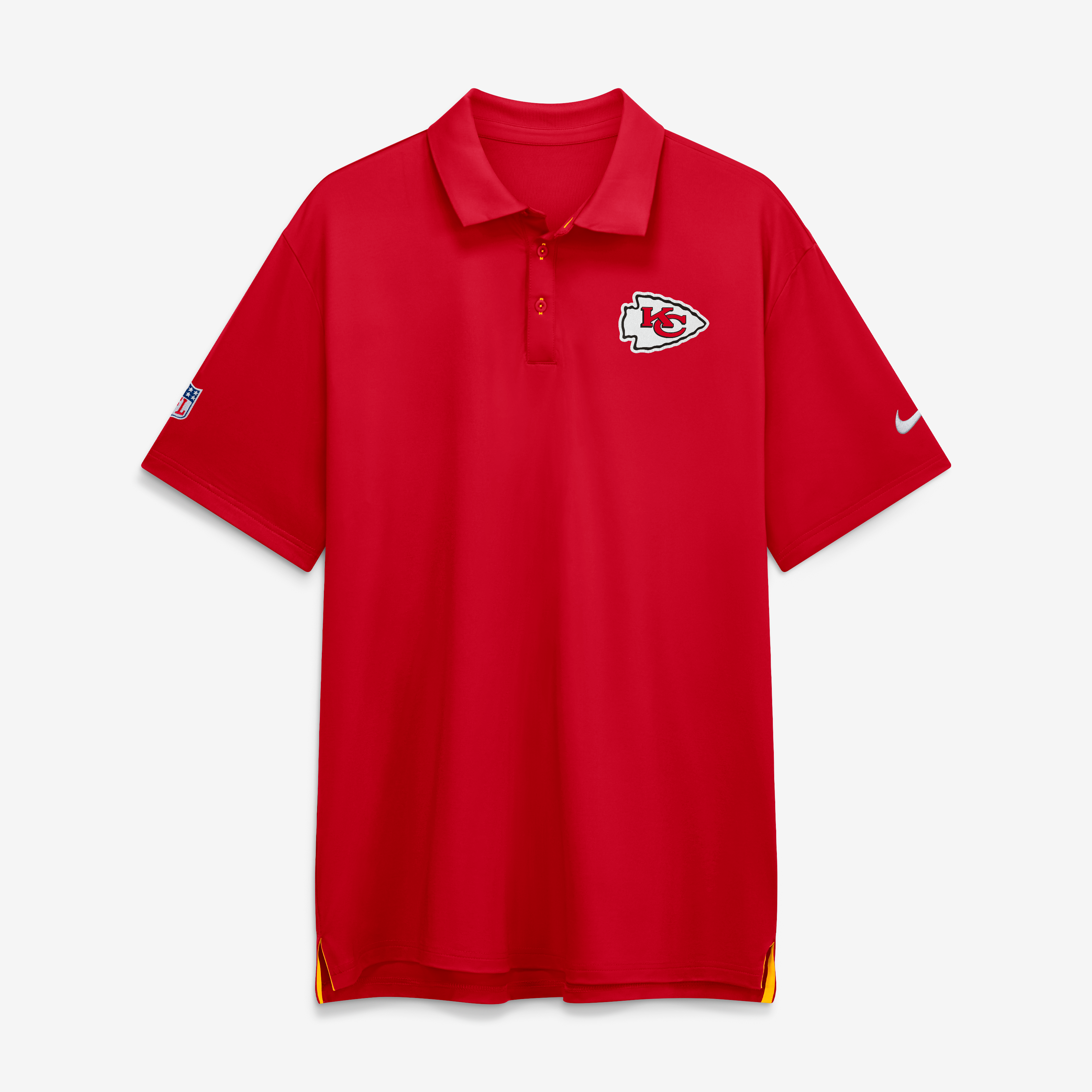 Men's Nike Red Kansas City Chiefs Sideline Powerful Blocking Dri-FIT Tour Polo