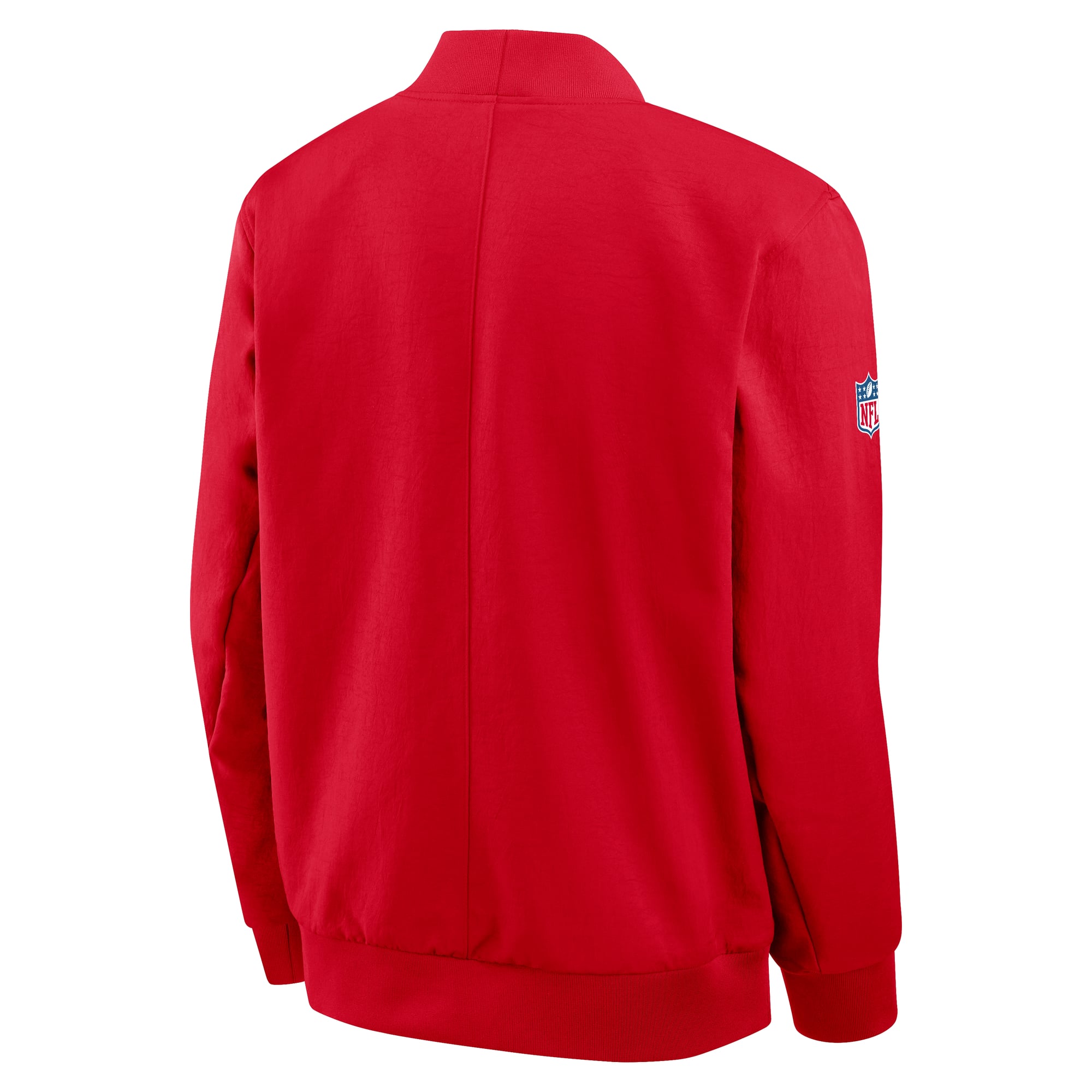 Men's Nike Red Kansas City Chiefs Sideline Powerful Blocking Full-Zip Dri-FIT Bomber Jacket