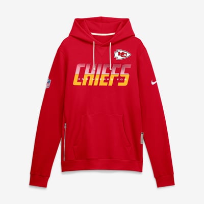 Kansas City Chiefs Nike Sideline Standard Issue Top Prospect Dri-FIT Hoodie - Red