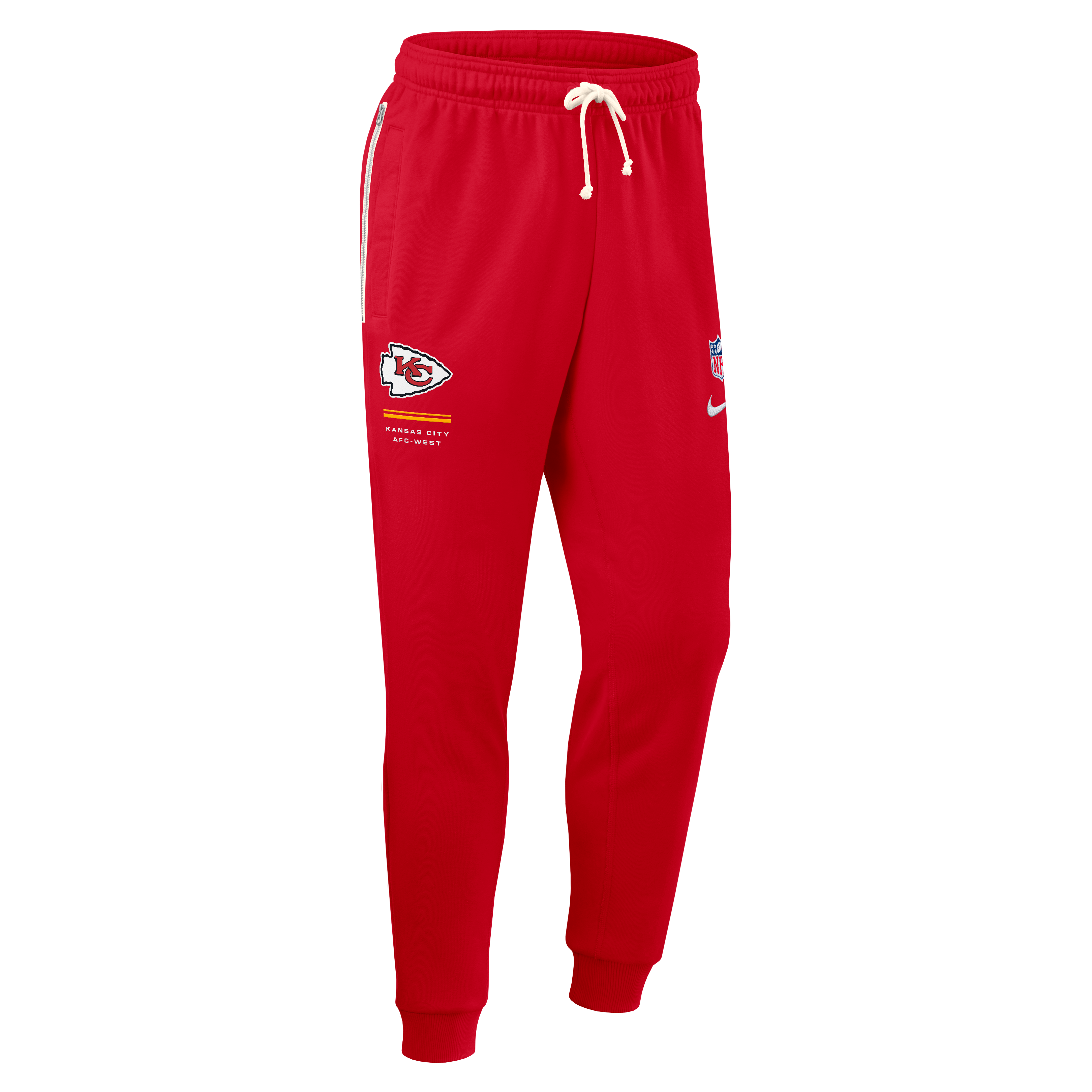 Men's Nike Red Kansas City Chiefs Sideline Standard Issue Touchback Kick Dri-FIT Taper Pants