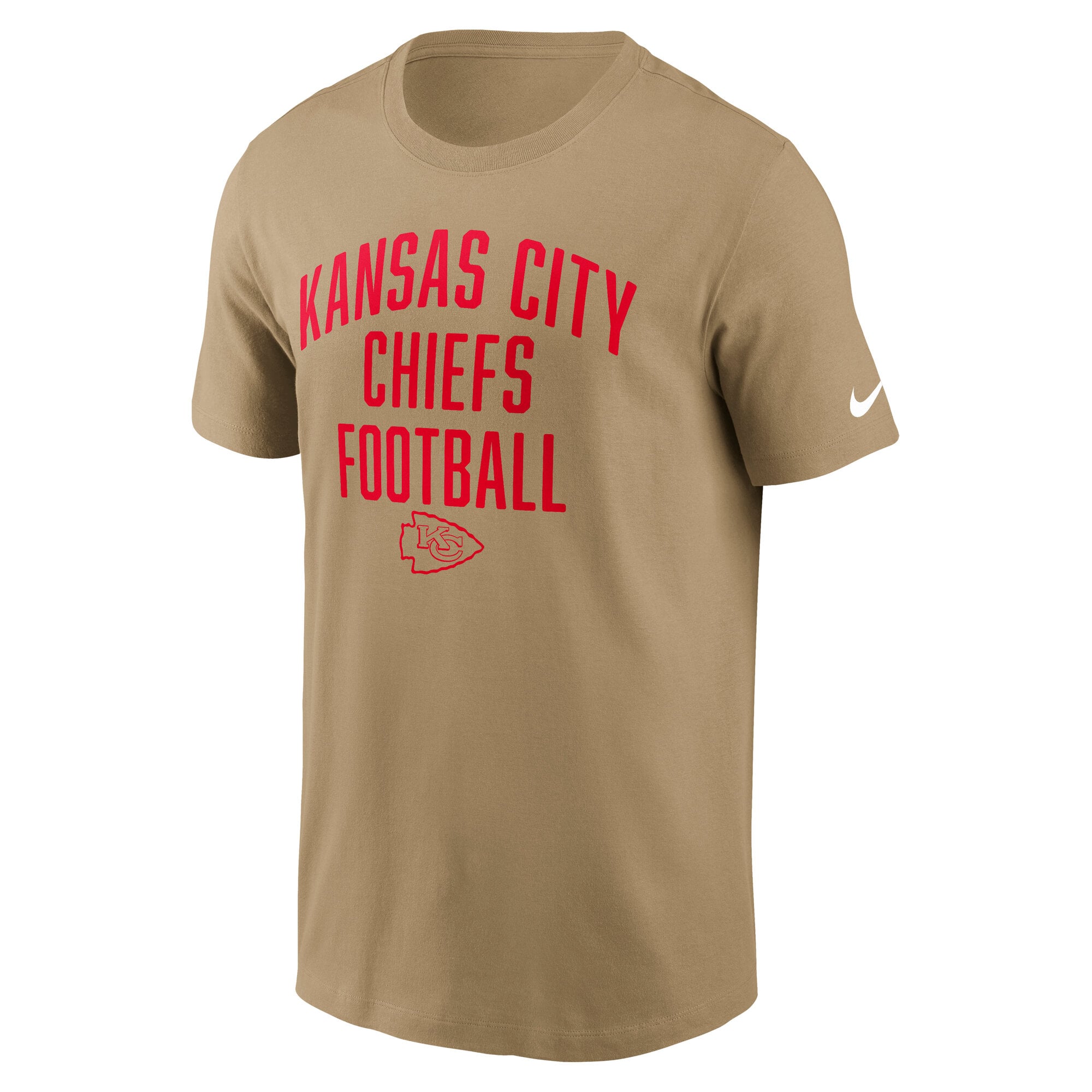 Men's Nike Tan Kansas City Chiefs Rewind Essential T-Shirt