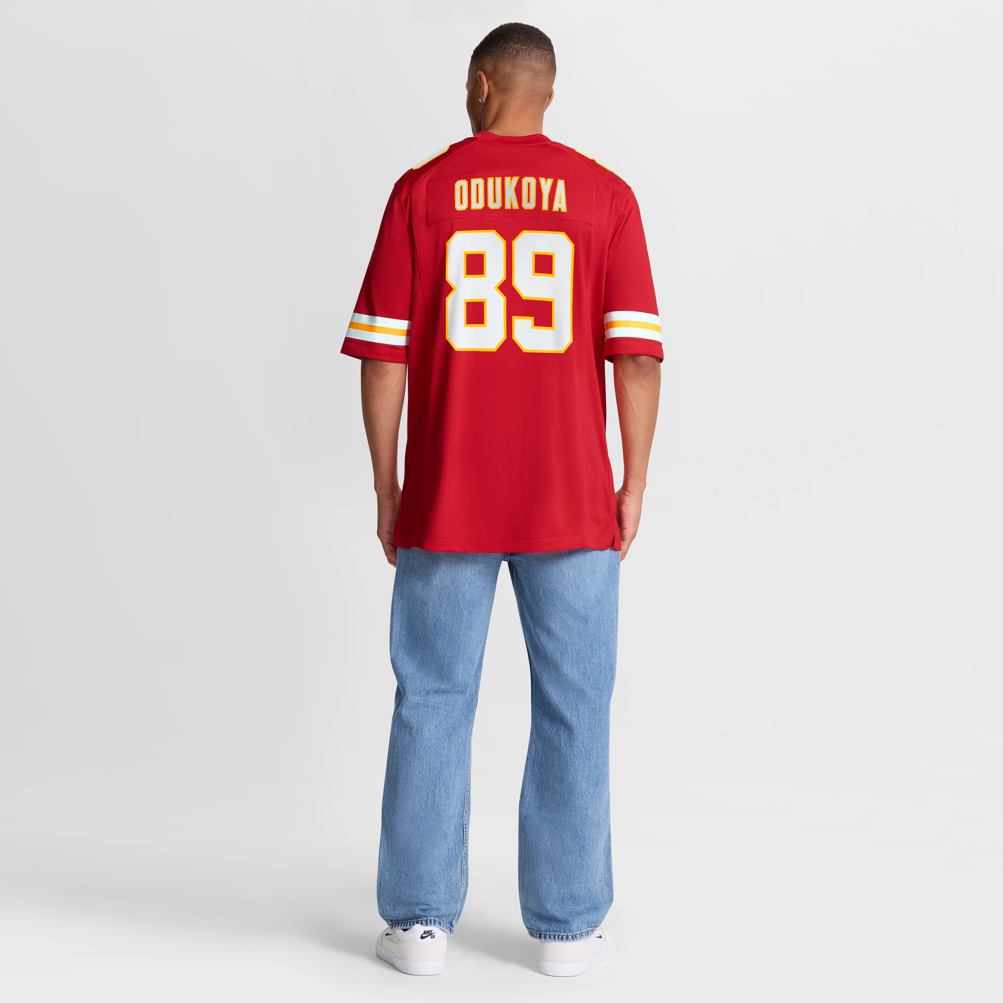 Maillot de match Nike Thomas Odukoya rouge des Kansas City Chiefs pour homme