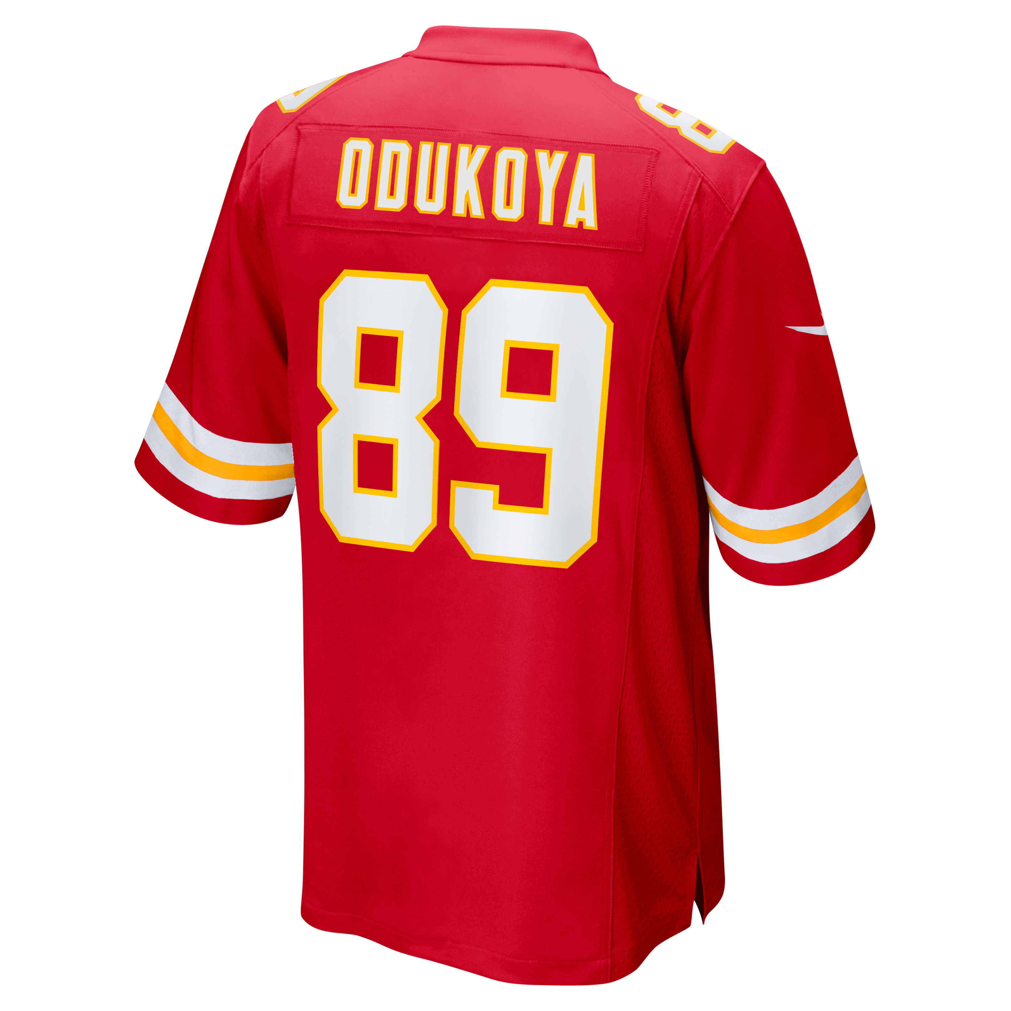 Maillot de match Nike Thomas Odukoya rouge des Kansas City Chiefs pour homme