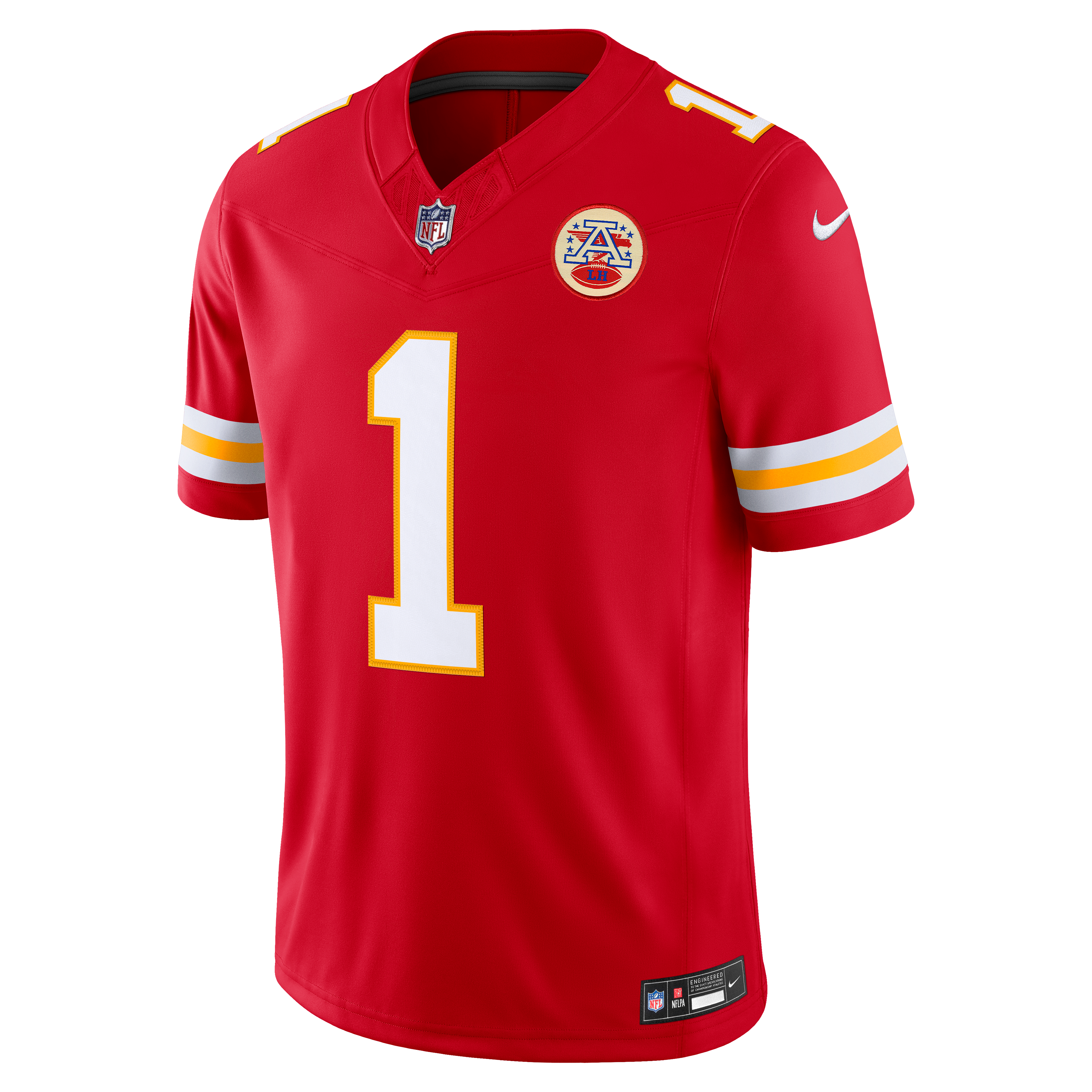 Men's Nike Xavier Worthy Red Kansas City Chiefs Team Vapor F.U.S.E. Stitched Limited Jersey
