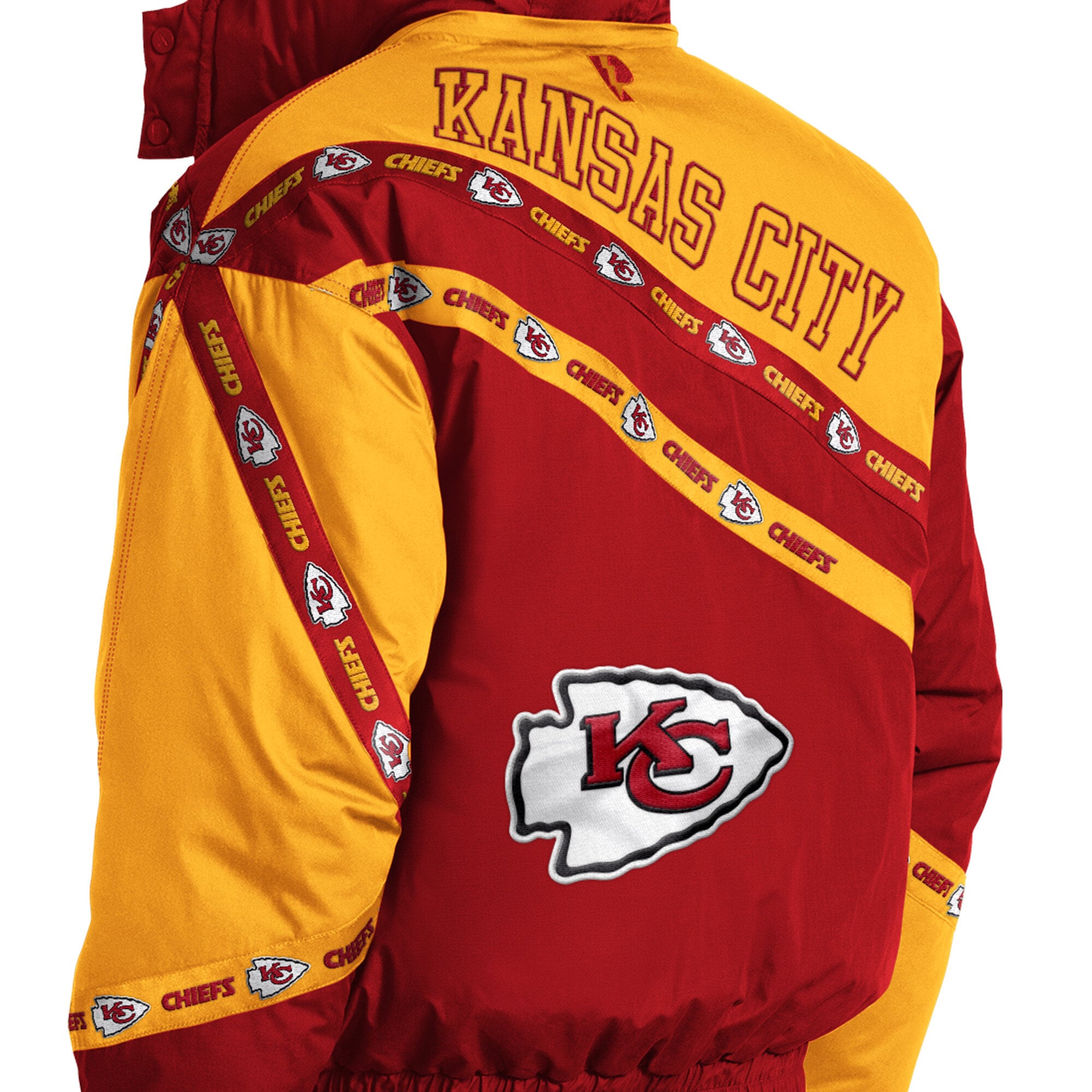 Veste zippée intégrale Kansas City Chiefs rouge Pro Player pour homme avec capuche amovible
