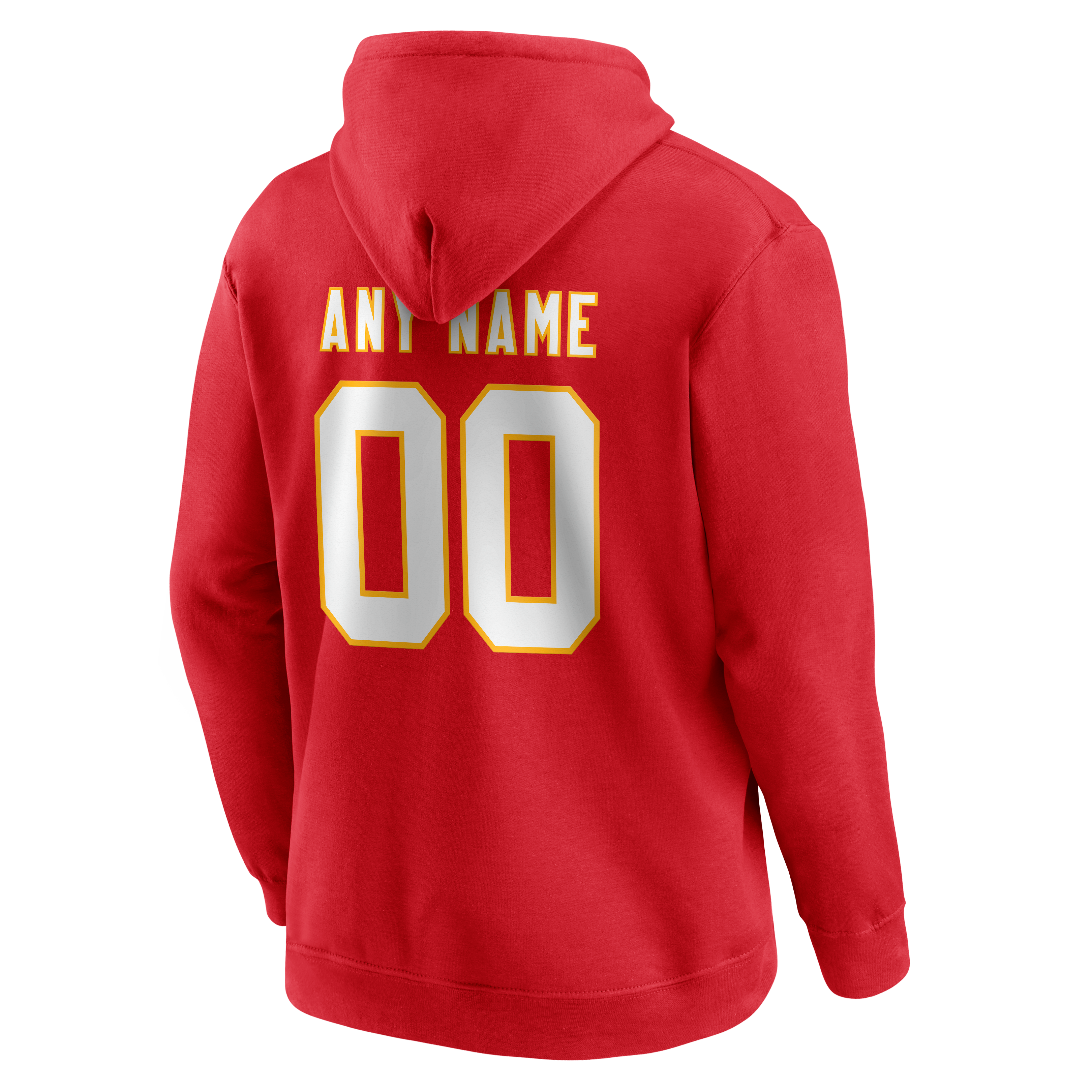 Men's Kansas City Chiefs Team Authentic Personalized Name & Number Hoodie
