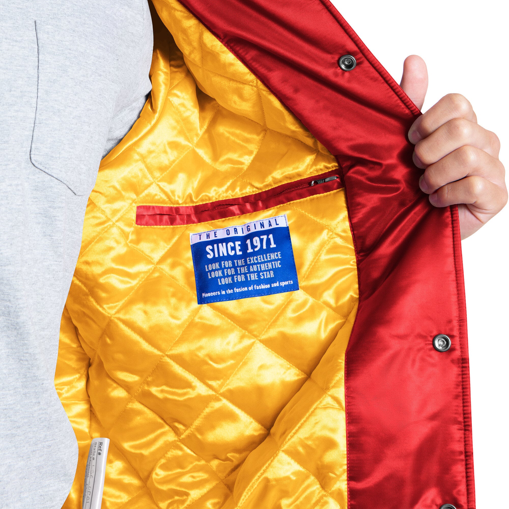 Veste universitaire Starter rouge Kansas City Chiefs Courtside à boutons-pression pour homme
