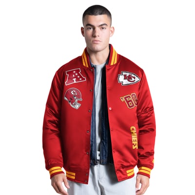 Kansas City Chiefs Starter Elite Full Snap Varsity Jacket - Red