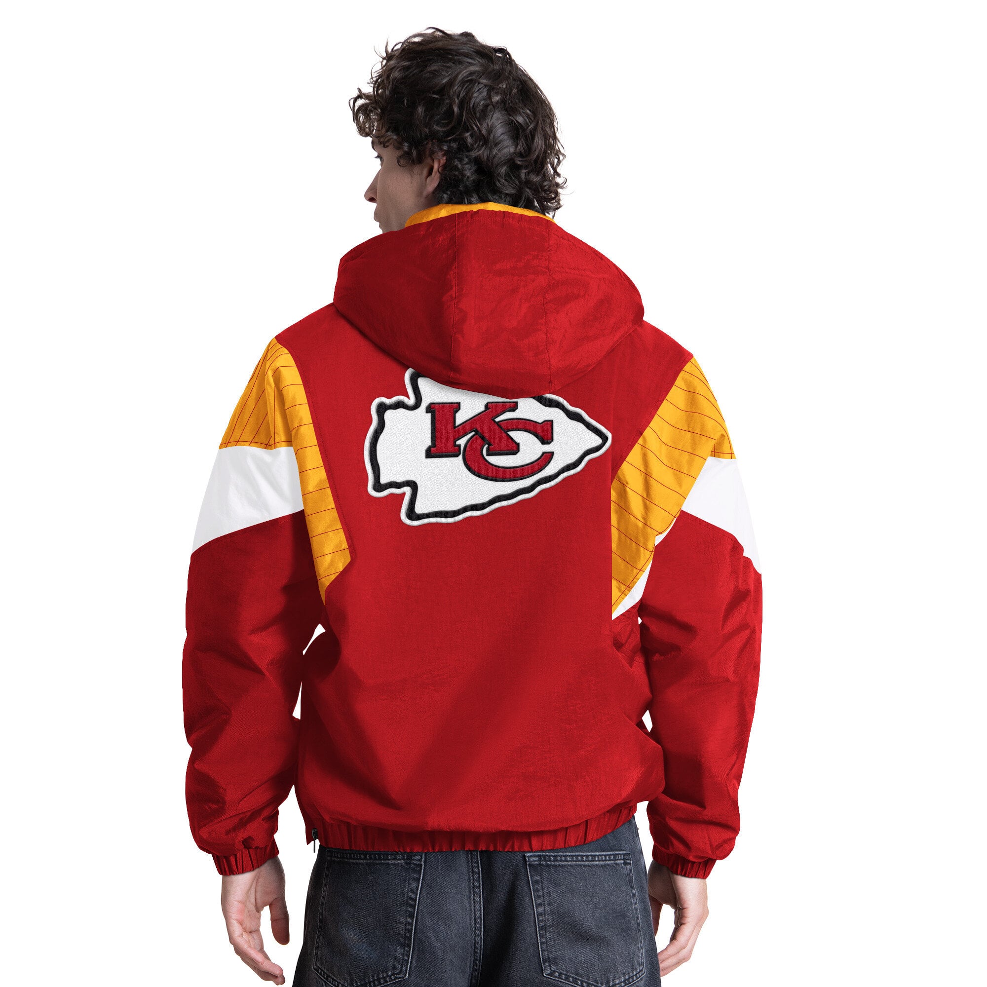 Veste à capuche demi-zip Starter rouge Kansas City Chiefs pour homme