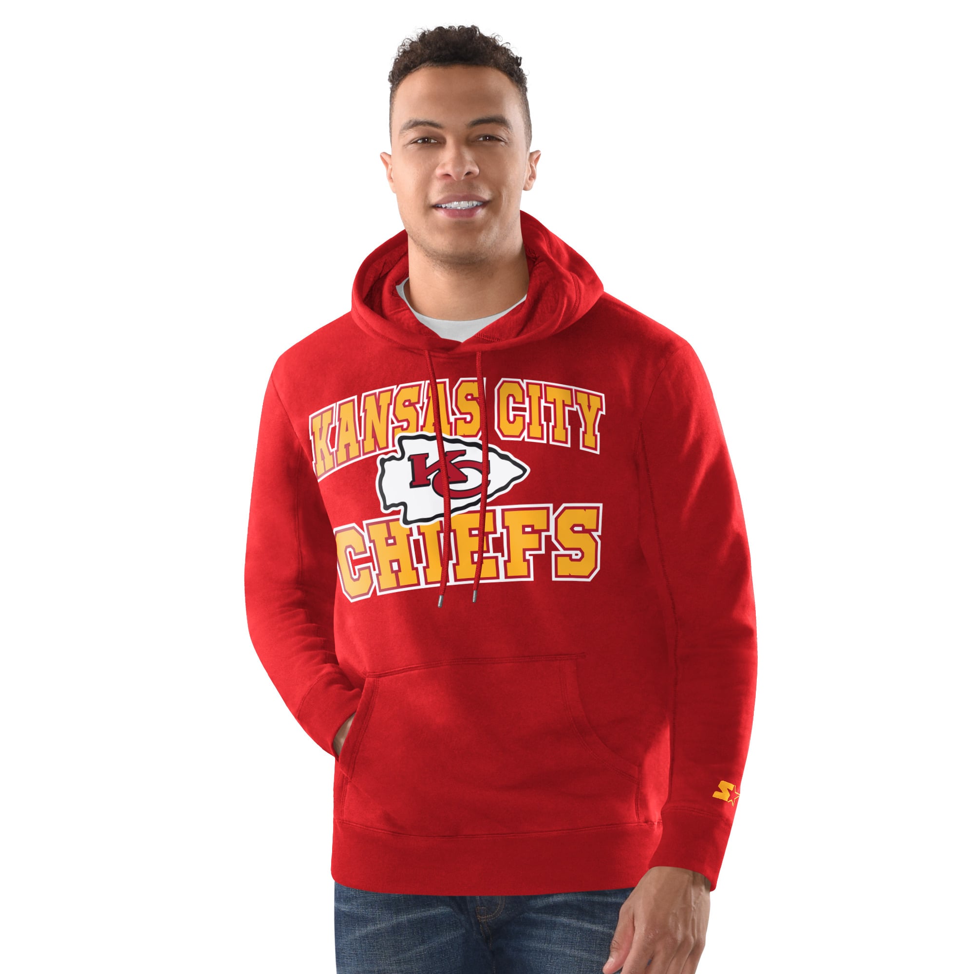 Ensemble sweat à capuche et bonnet revers Starter rouge Kansas City Chiefs pour homme
