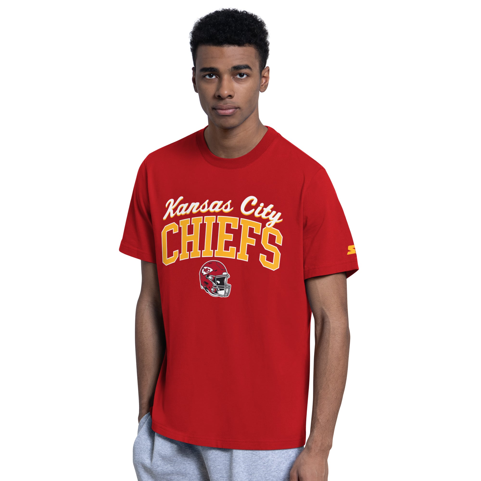 Ensemble t-shirt et sweat à capuche Starter rouge Kansas City Chiefs pour homme