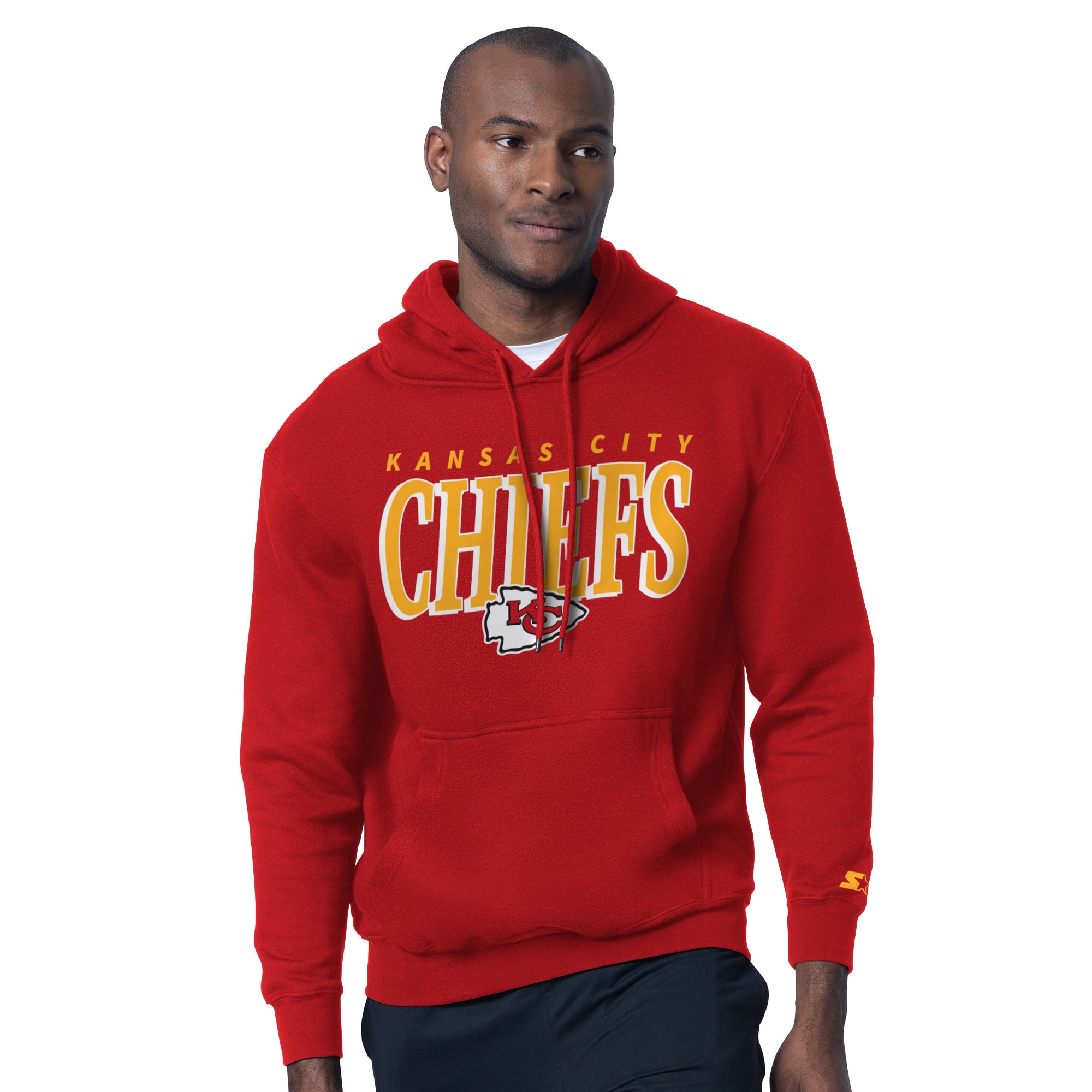 Ensemble t-shirt et sweat à capuche Starter rouge Kansas City Chiefs pour homme
