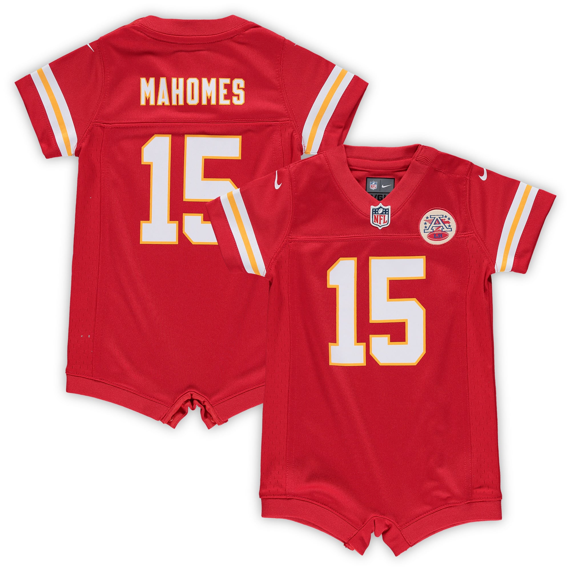 Combinaison-maillot de match Nike Patrick Mahomes rouge Kansas City Chiefs pour nouveau-né