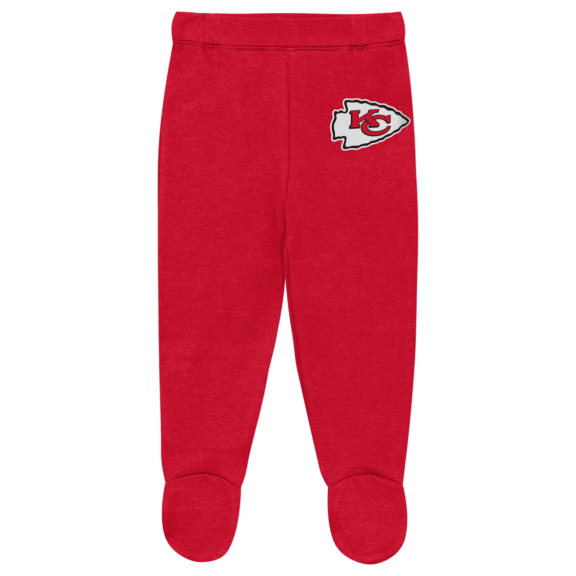Ensemble pantalon et bonnet 3 pièces pour nouveau-né Outerstuff Heather Gray Kansas City Chiefs Huddles & Giggles