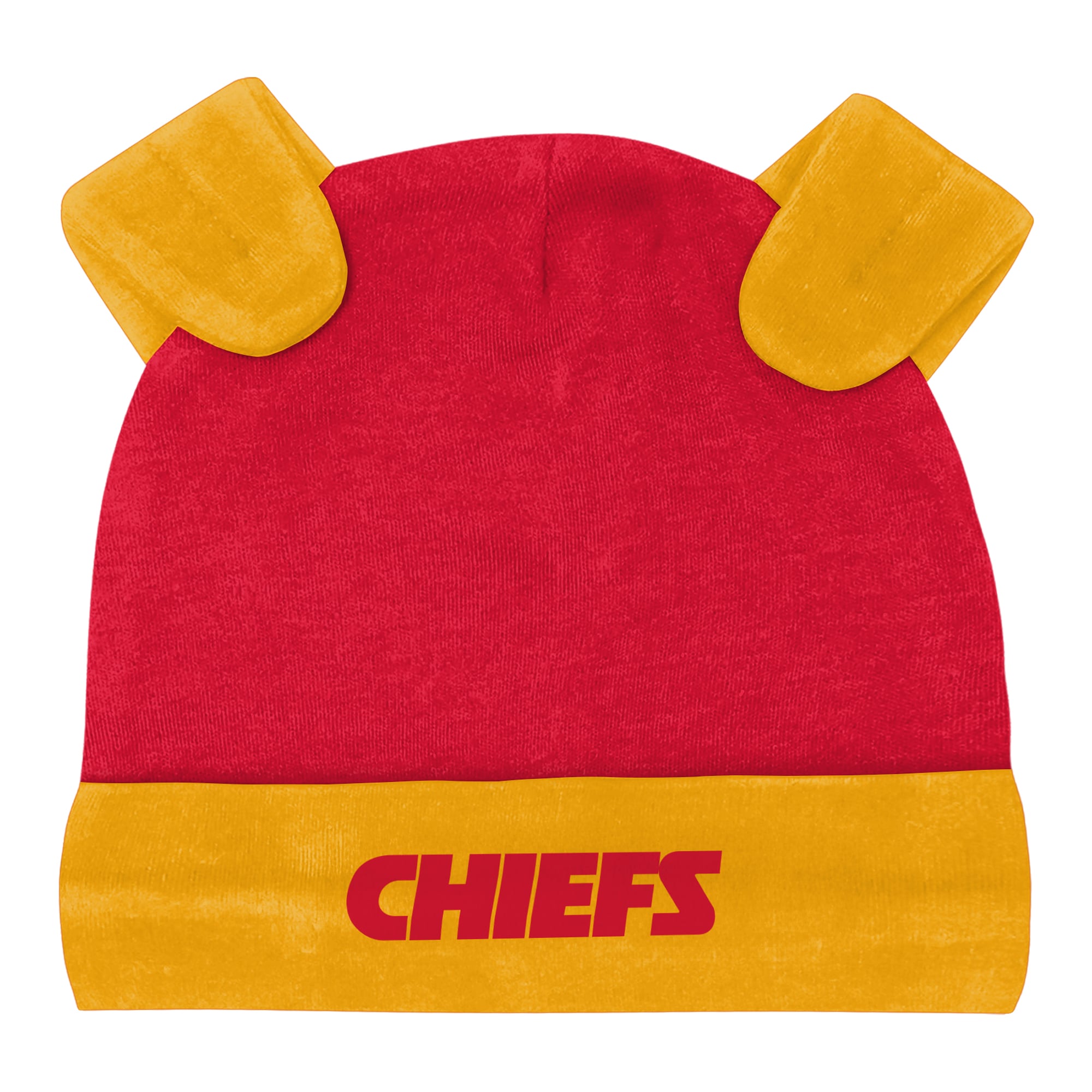 Ensemble pantalon et bonnet 3 pièces pour nouveau-né Outerstuff Heather Gray Kansas City Chiefs Huddles & Giggles